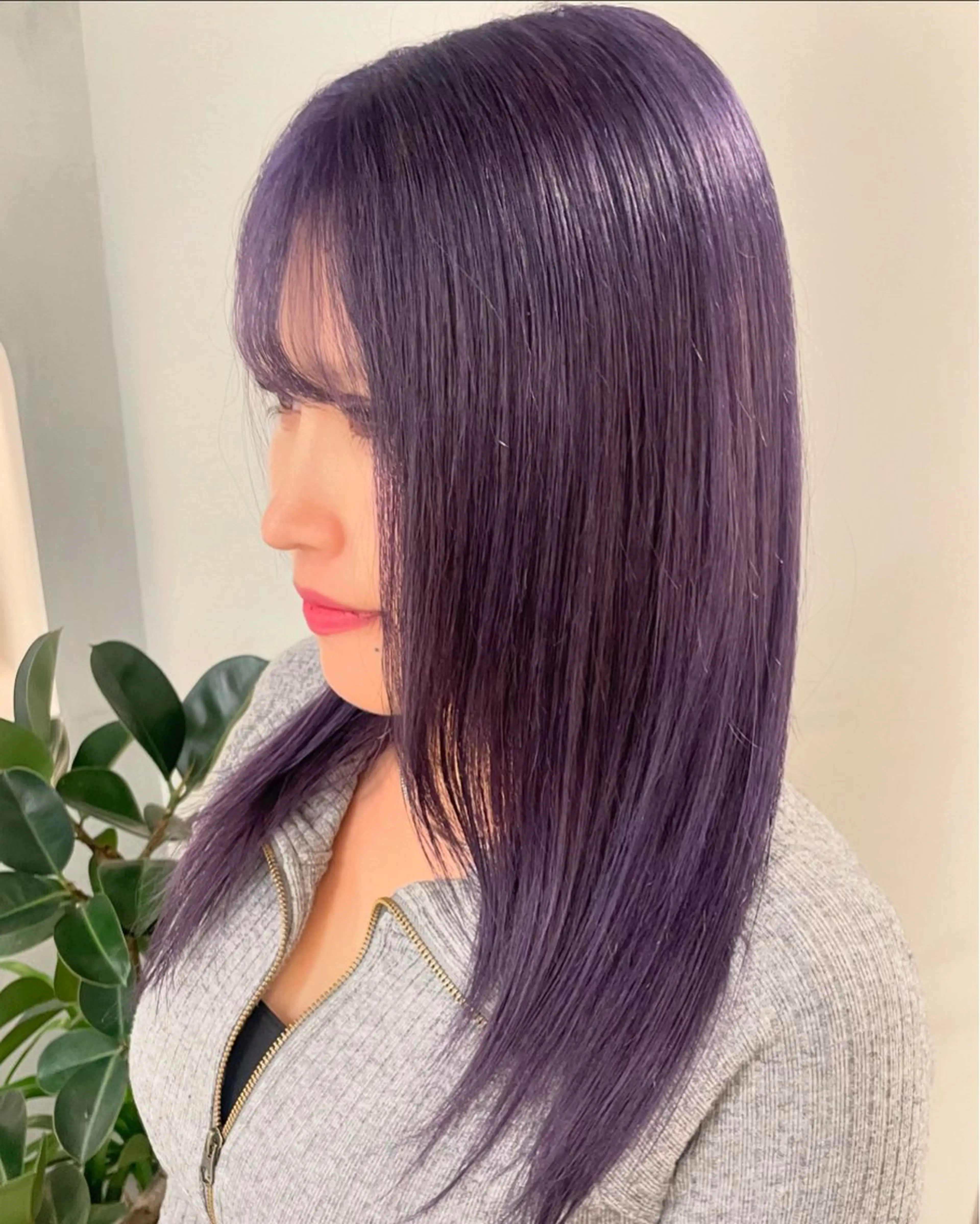 ロング カラー 髪質改善ストレート 🌈似合わせカットのヘアスタイル