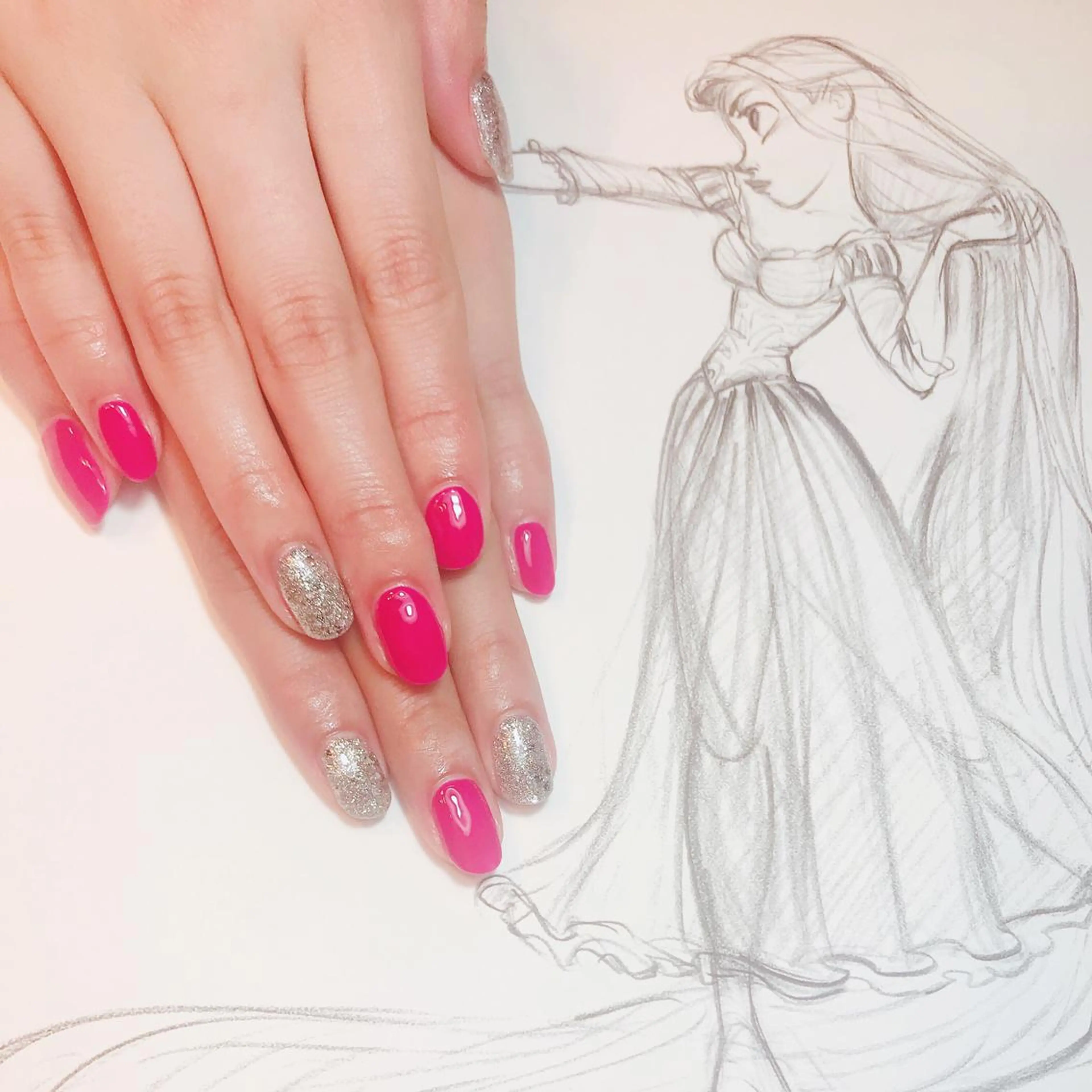 ネイル ラメ(グリッター) owlnail /持込みデザイン専門のネイルデザイン