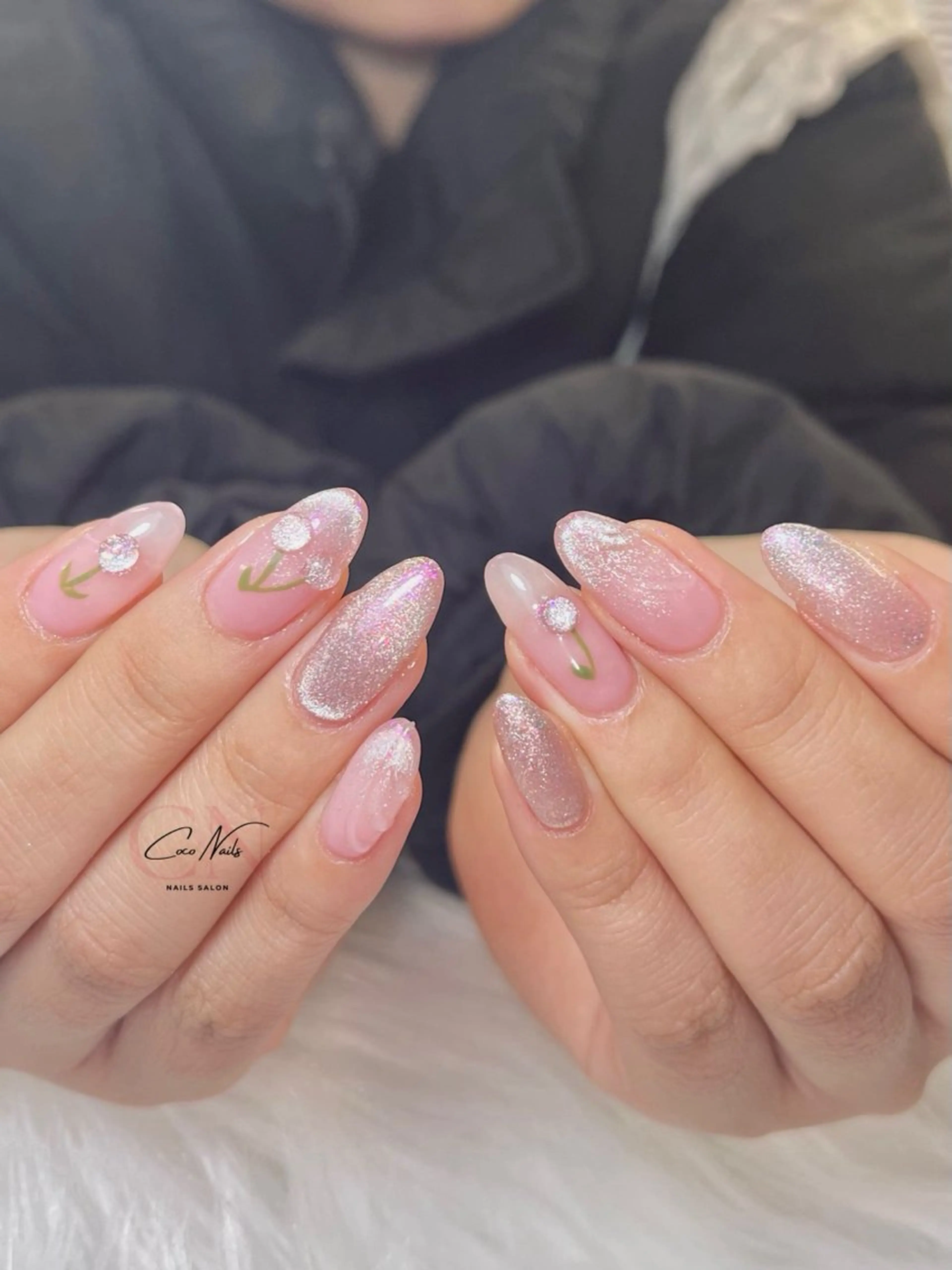 ネイル ハート 韓国ネイル 夏ネイル ワンホンネイル ゆ いのネイルデザイン