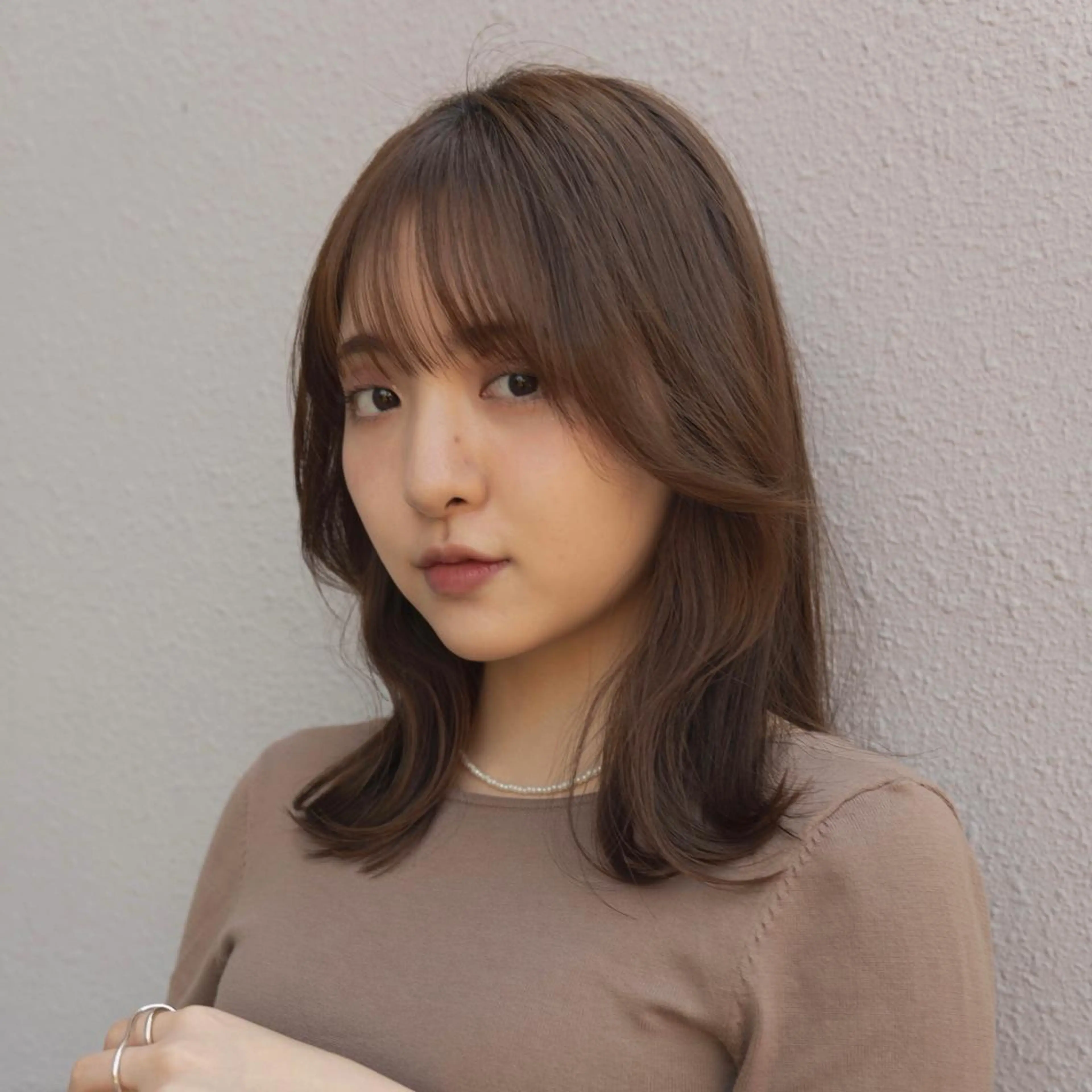 ミディアム タンバルモリパーマ 礒井メンキのヘアスタイル