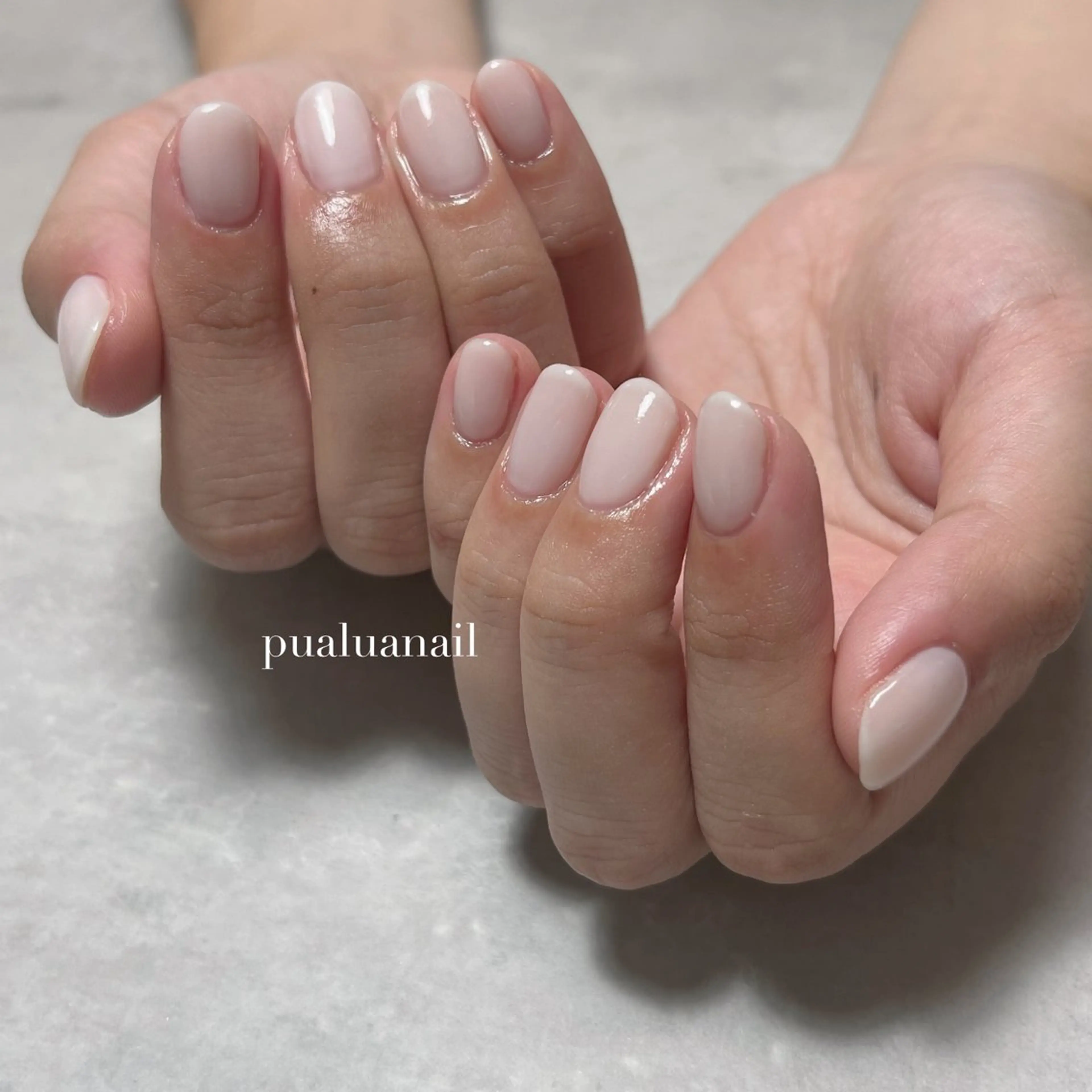 ネイル 韓国ネイル ロングネイル 持ち込み ニュアンスネイル ショートネイル ハンドネイル pualua miharuのネイルデザイン