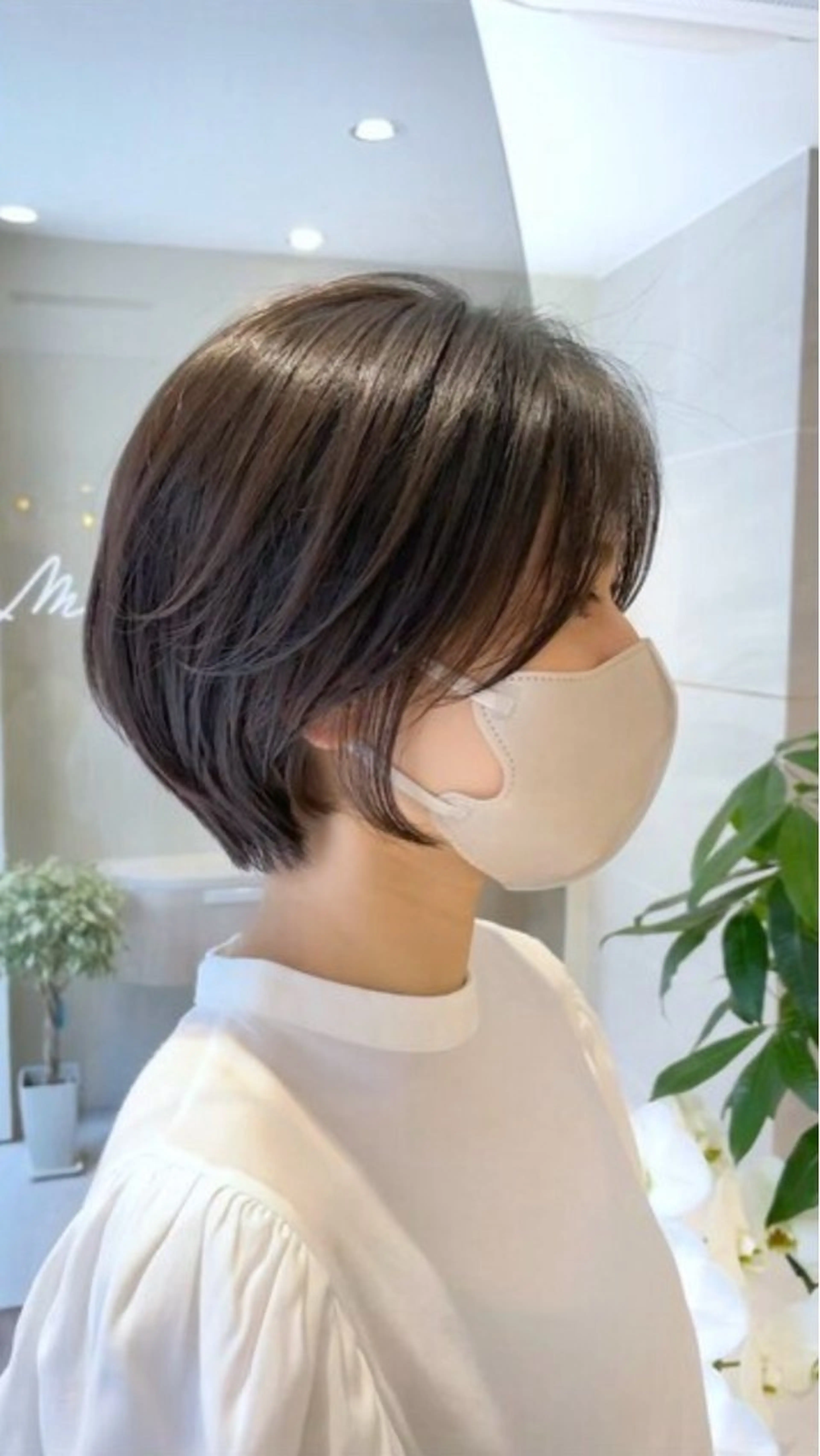 ショート ショートボブ ボブ ショートヘア 小顔カット カット カット無料｜レイヤー カット｜韓国モテへアのヘアスタイル