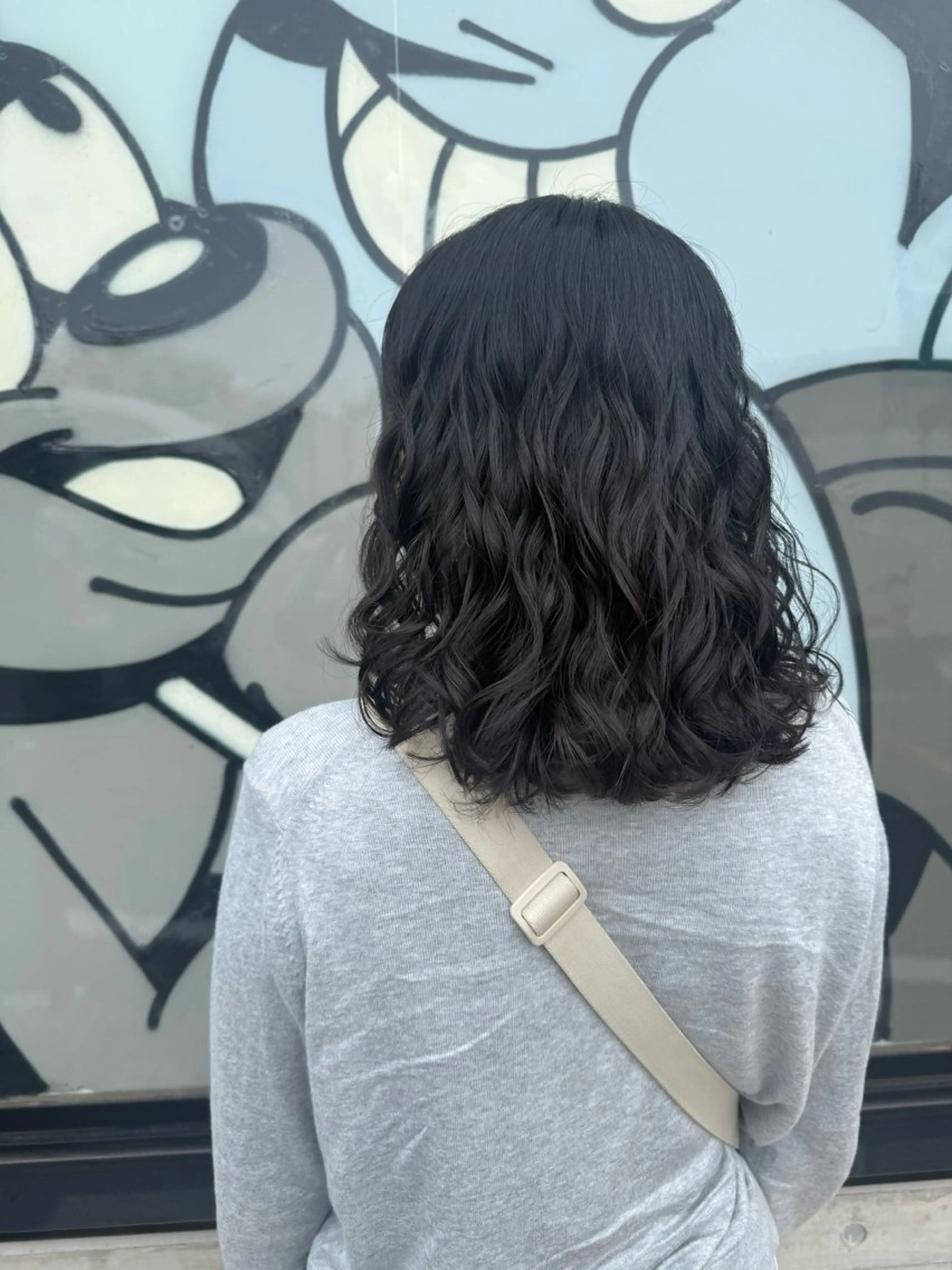 ミディアム カット パーマ デジタルパーマ/ ウェーブパーマ/神野のヘアスタイル