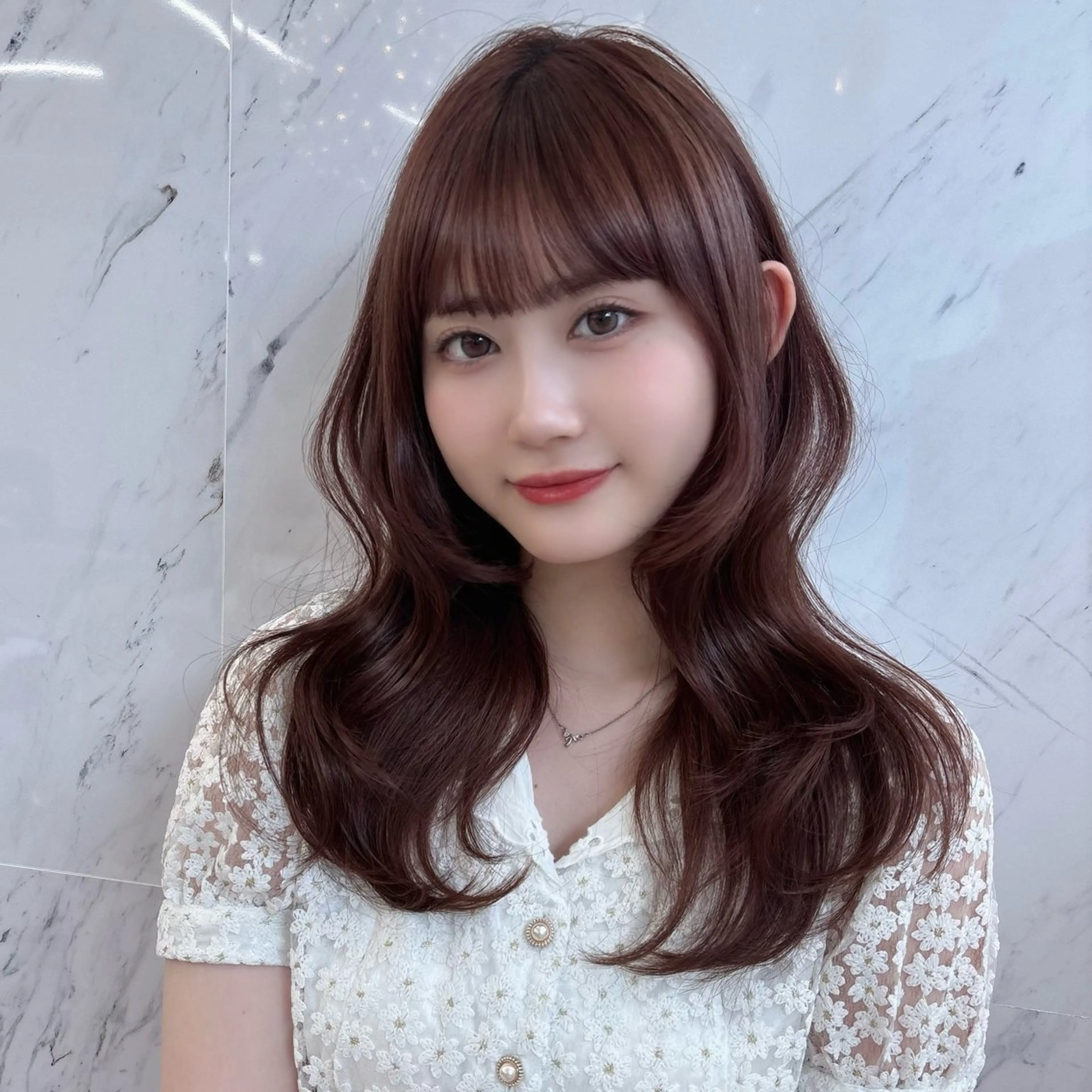 ロング ロング カット ヘアカラー トリートメント ParveMix 🪽鳥取彩花のヘアスタイル