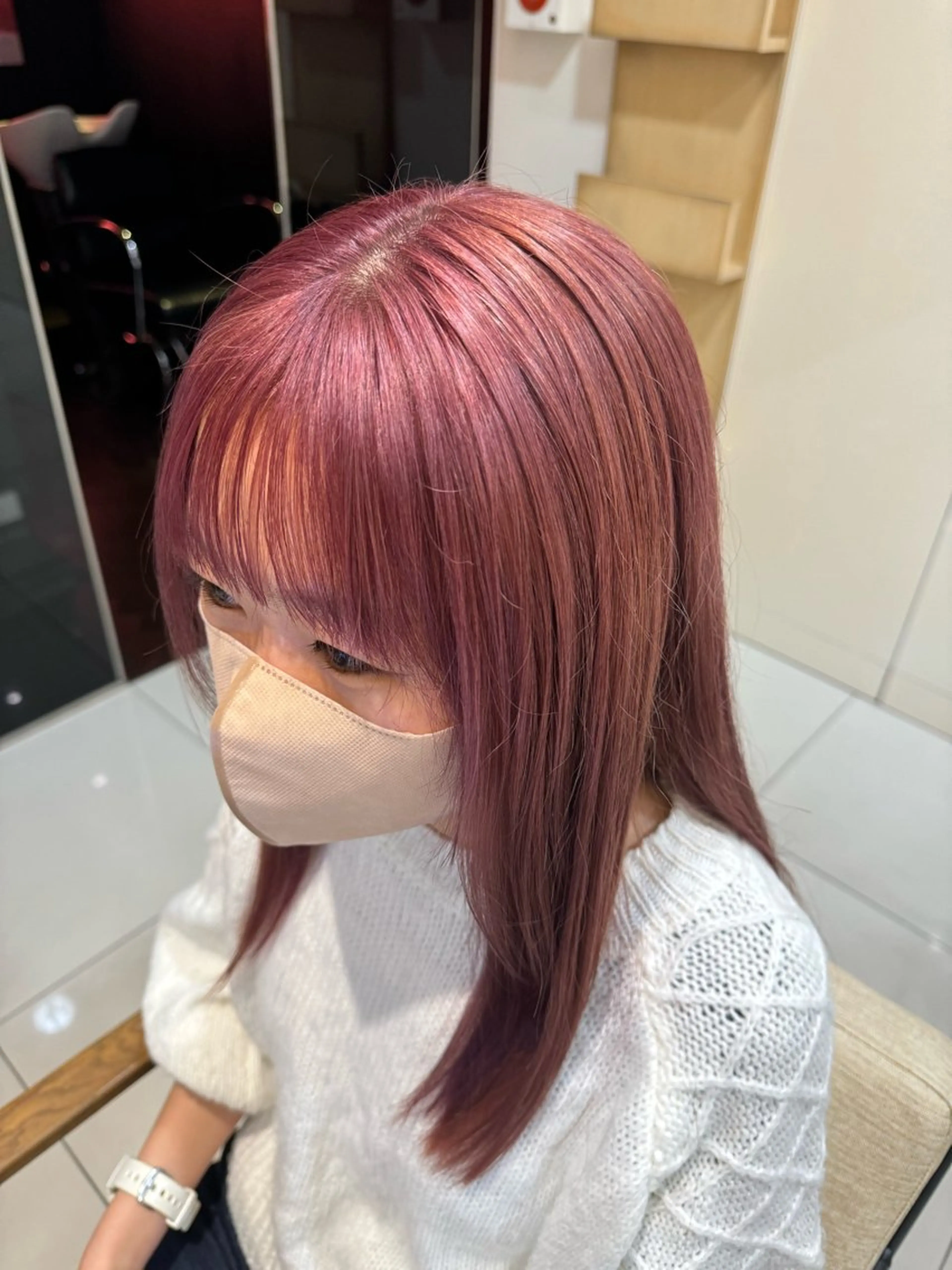 ロング カラー こばりん🌟/ボブ /イヤリングカラーのヘアスタイル