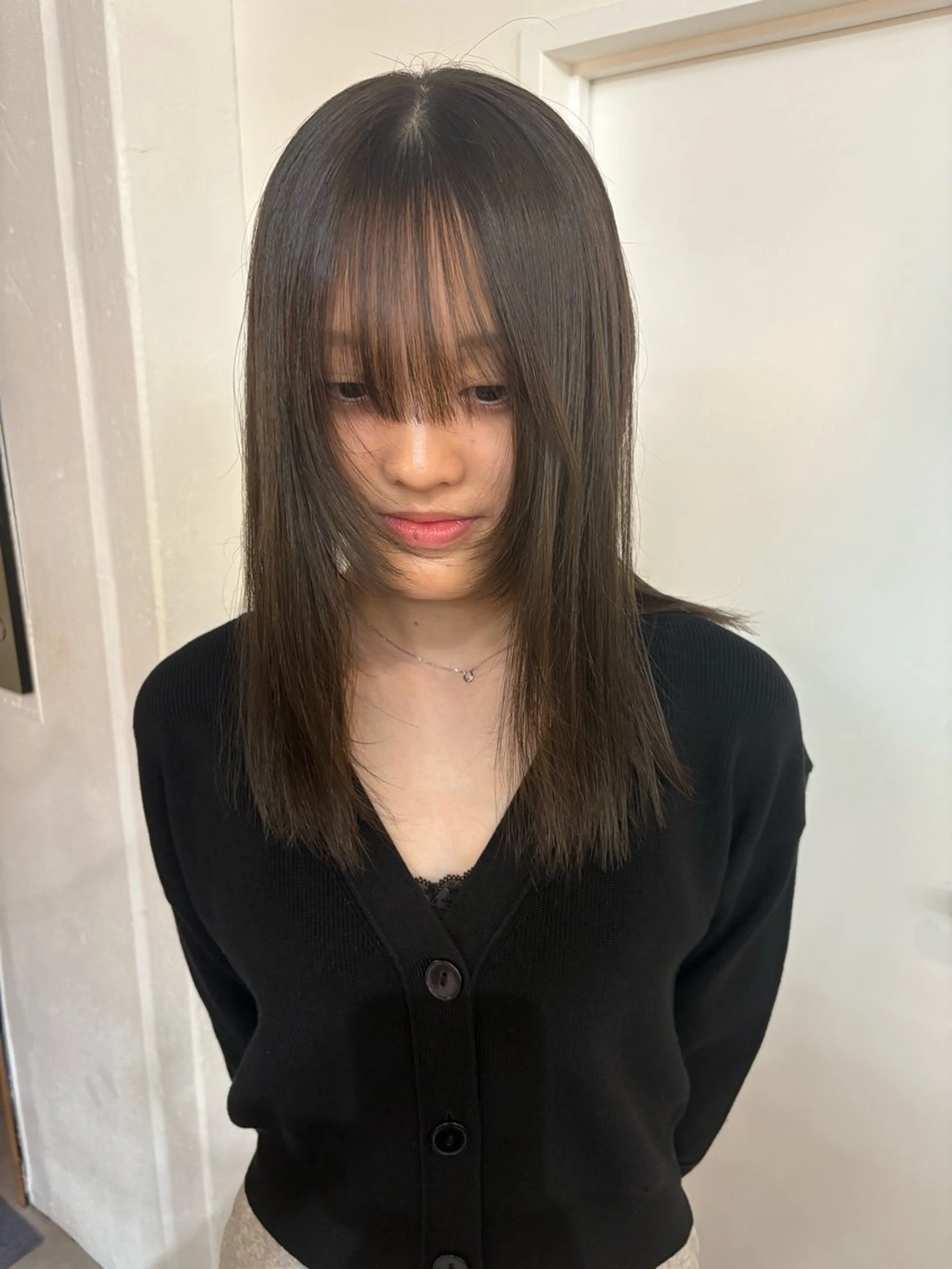 セミロング カラー カット ヘアカラー ichika/福岡 /透明感カラー🤎のヘアスタイル