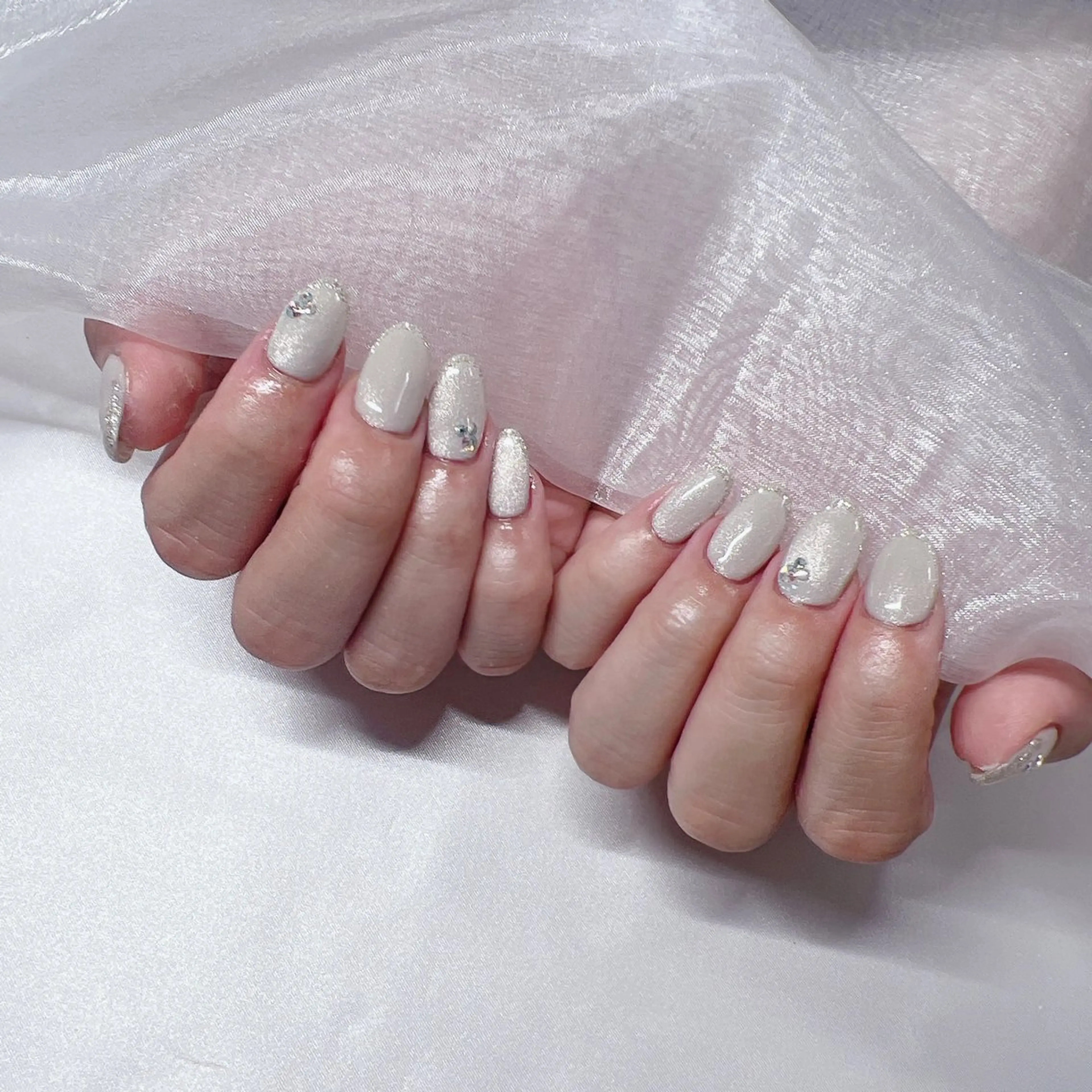 ネイル ジェルネイル 韓国ネイル マグネットネイル 持ち込み ニュアンスネイル nail salon Rewardのネイルデザイン