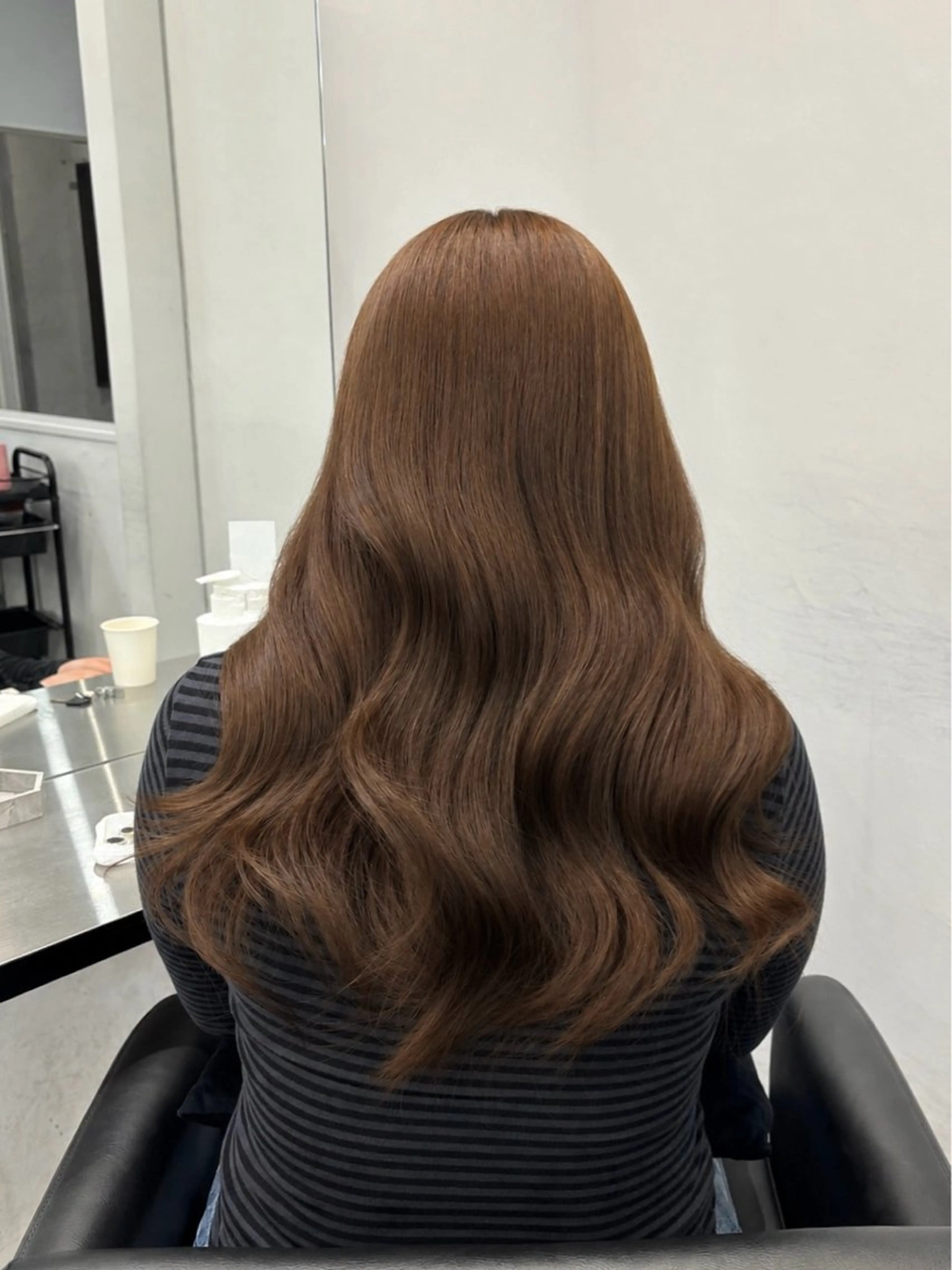 ロング カラー ヘアカラー トリートメント Core かんなのヘアスタイル