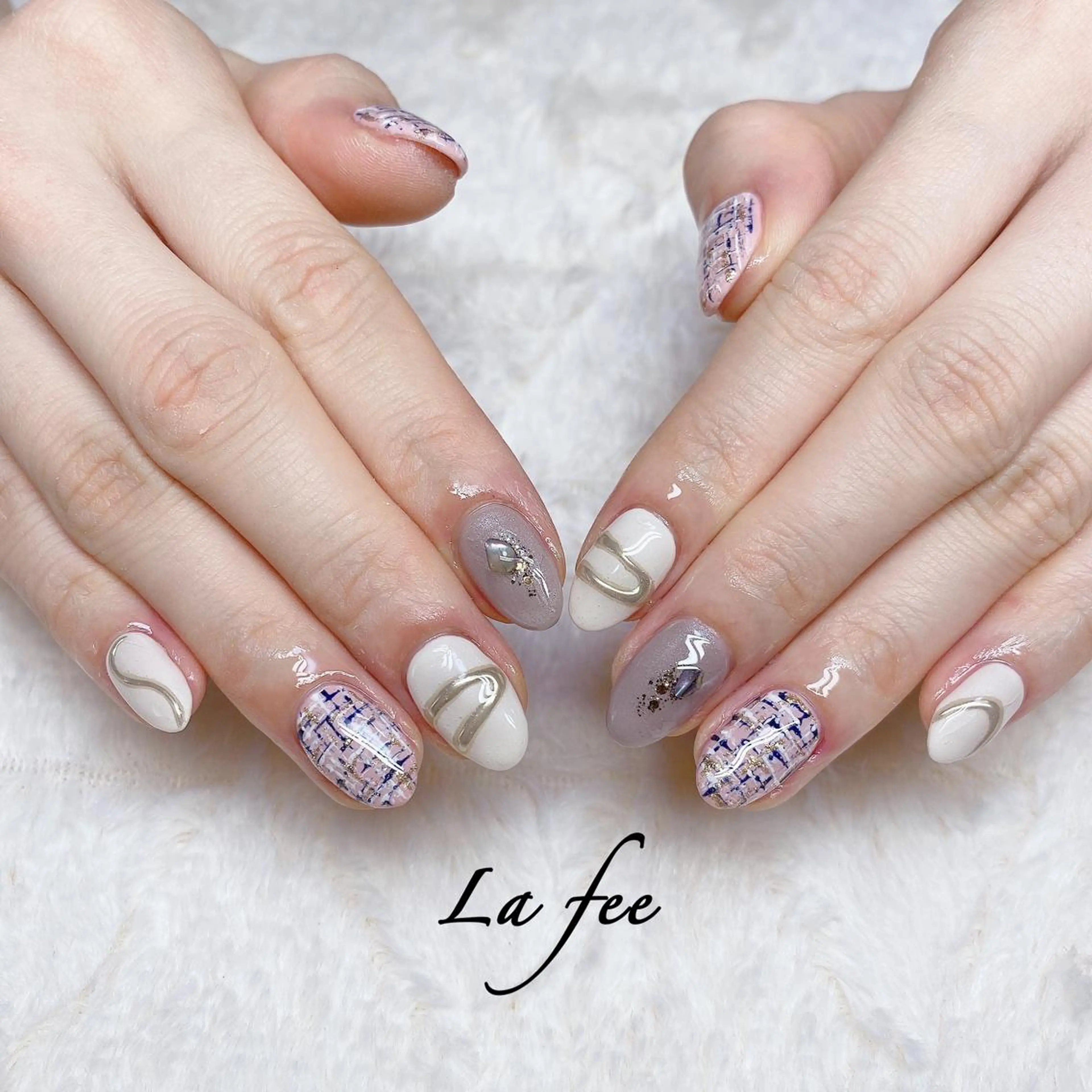 カラー ネイル ハンドネイル ハンドケア La feeのネイルデザイン
