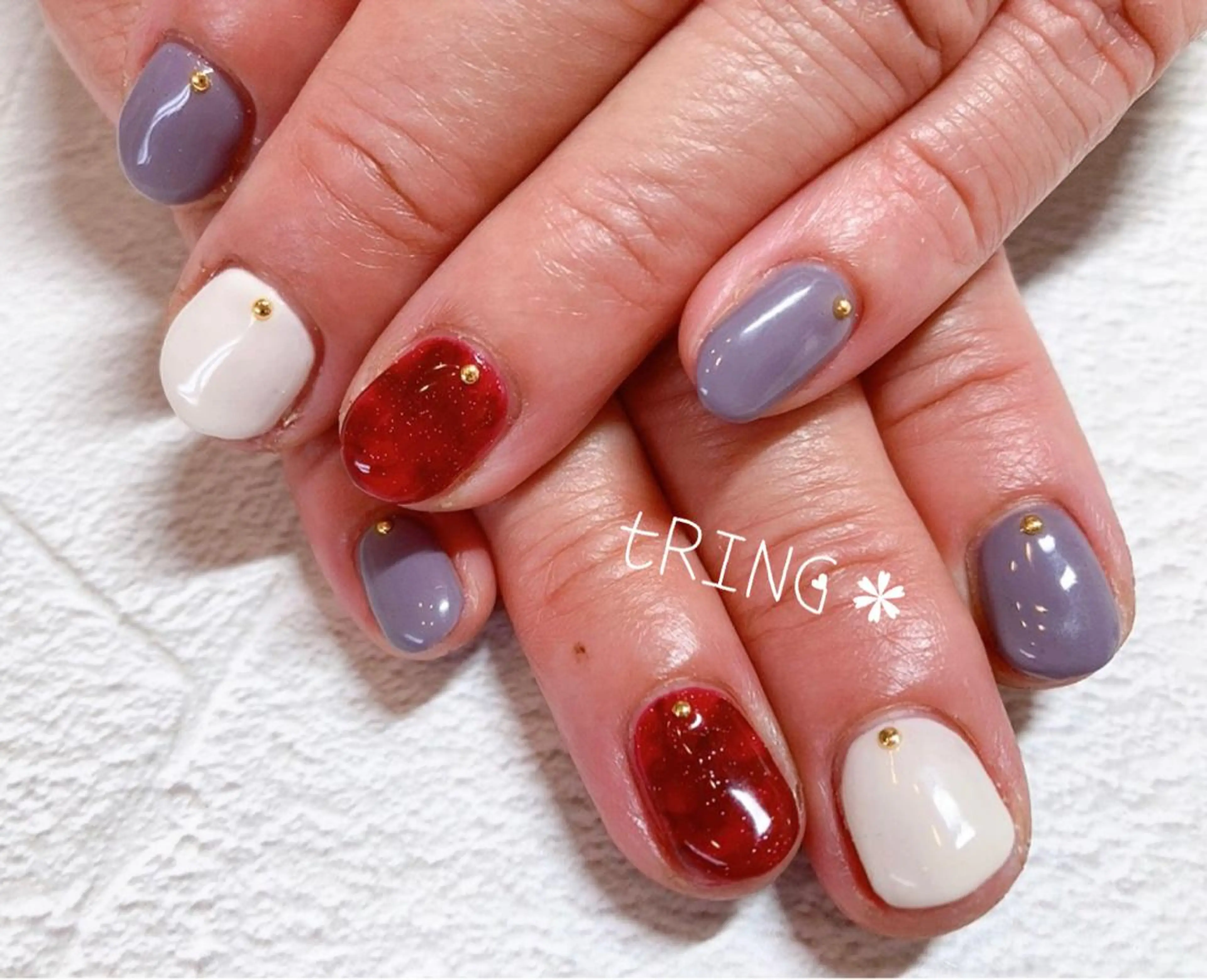 ネイル ハンドネイル tRING* しいの木台のネイルデザイン