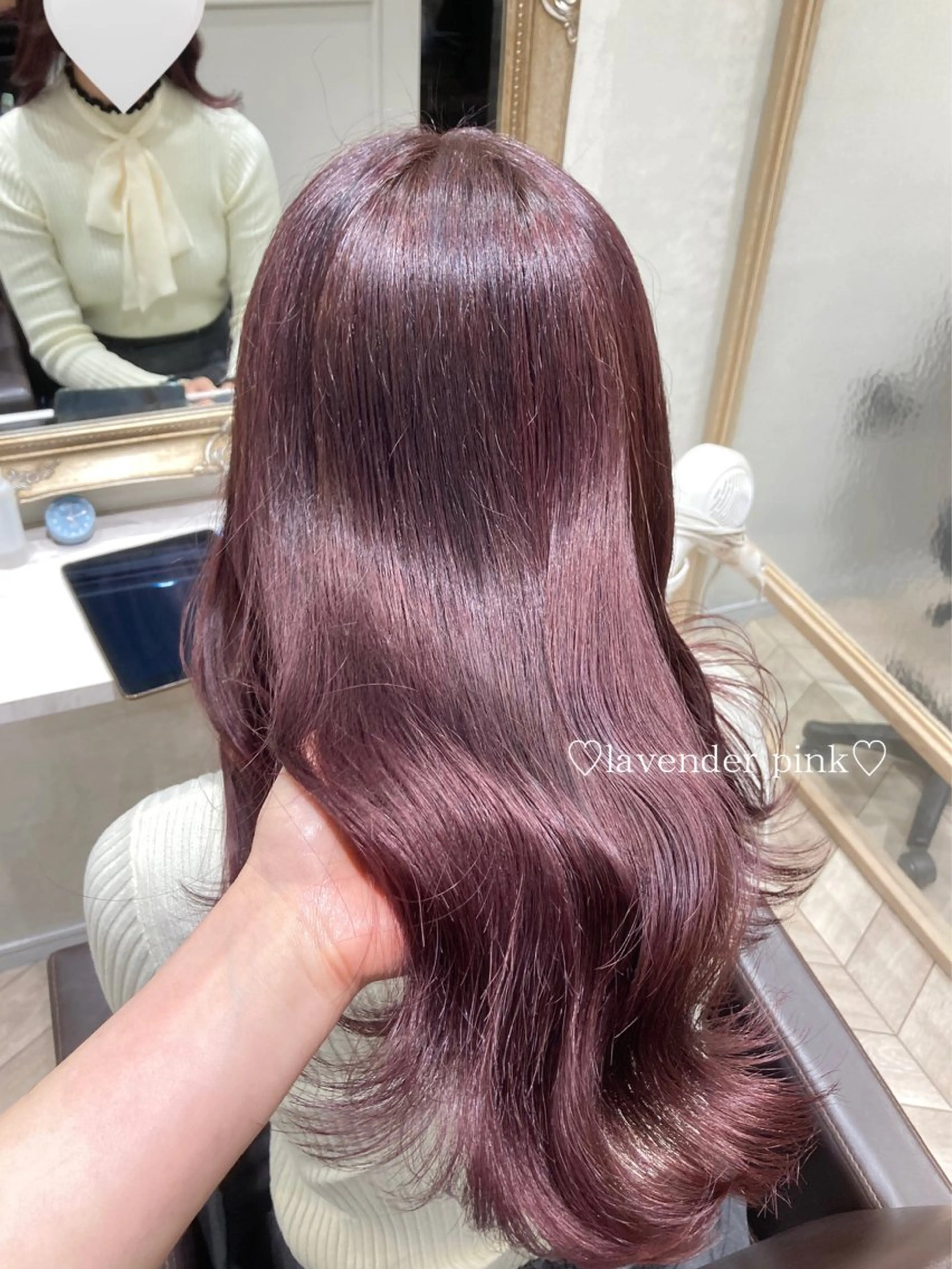 セミロング カラー 菅村 緋莉🎀ガーリーヘアのヘアスタイル