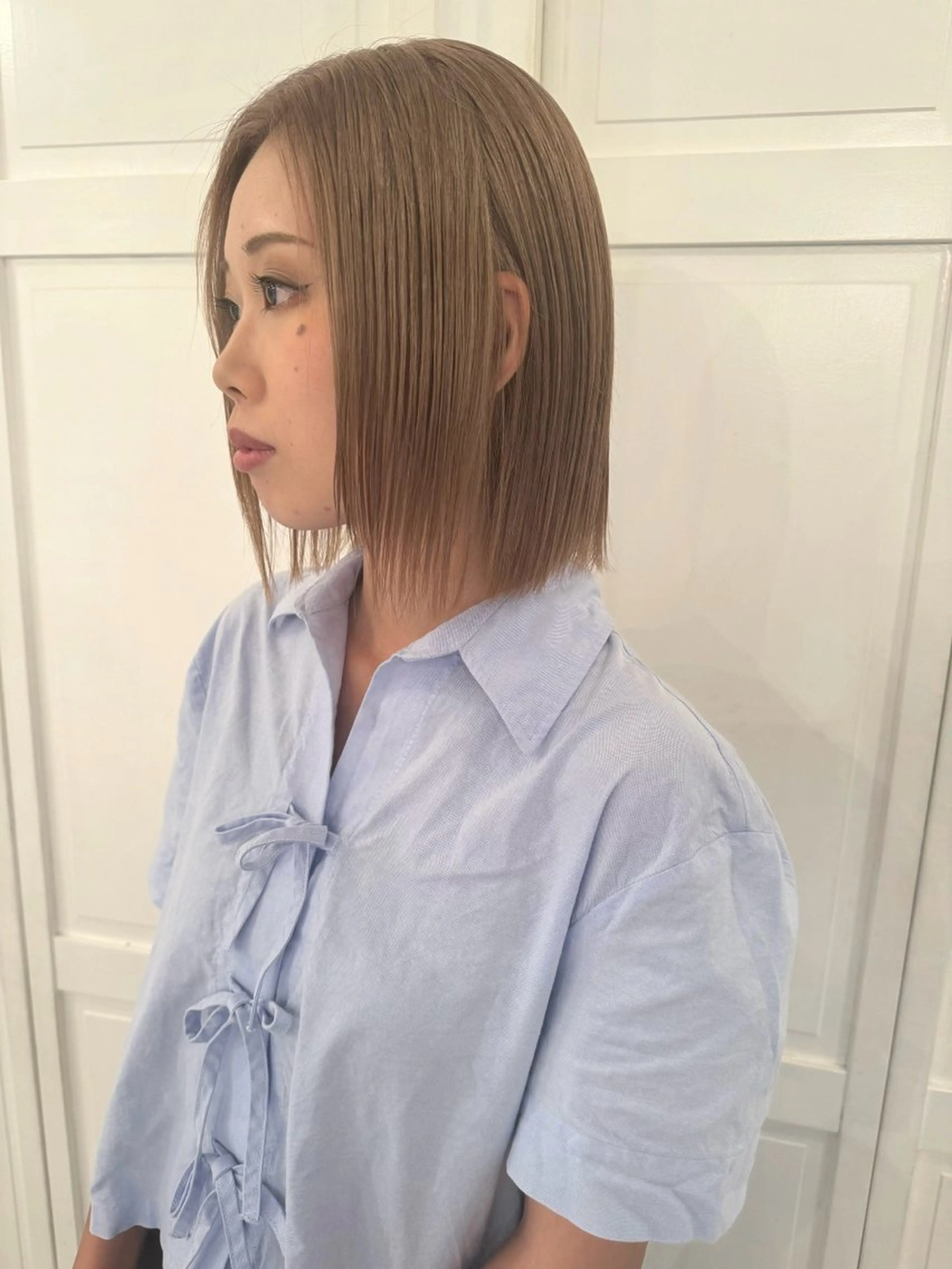 カラー ヘアカラー ブリーチカラー🎀 韓国風/寺門美優のヘアスタイル