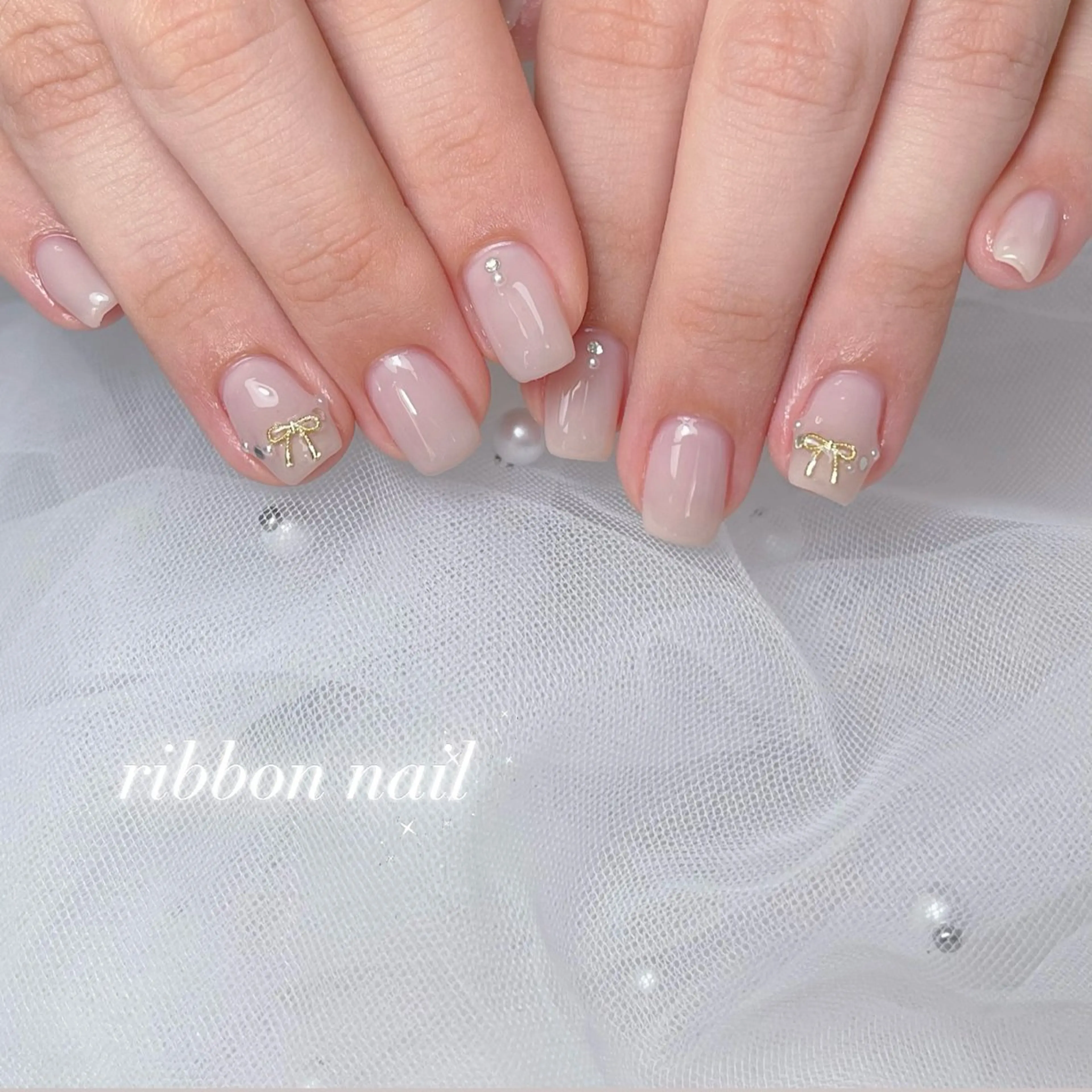 ネイル 長さ出し ジェルネイル 韓国ネイル マグネットネイル パラジェル ハンドネイル RE SALONのネイルデザイン