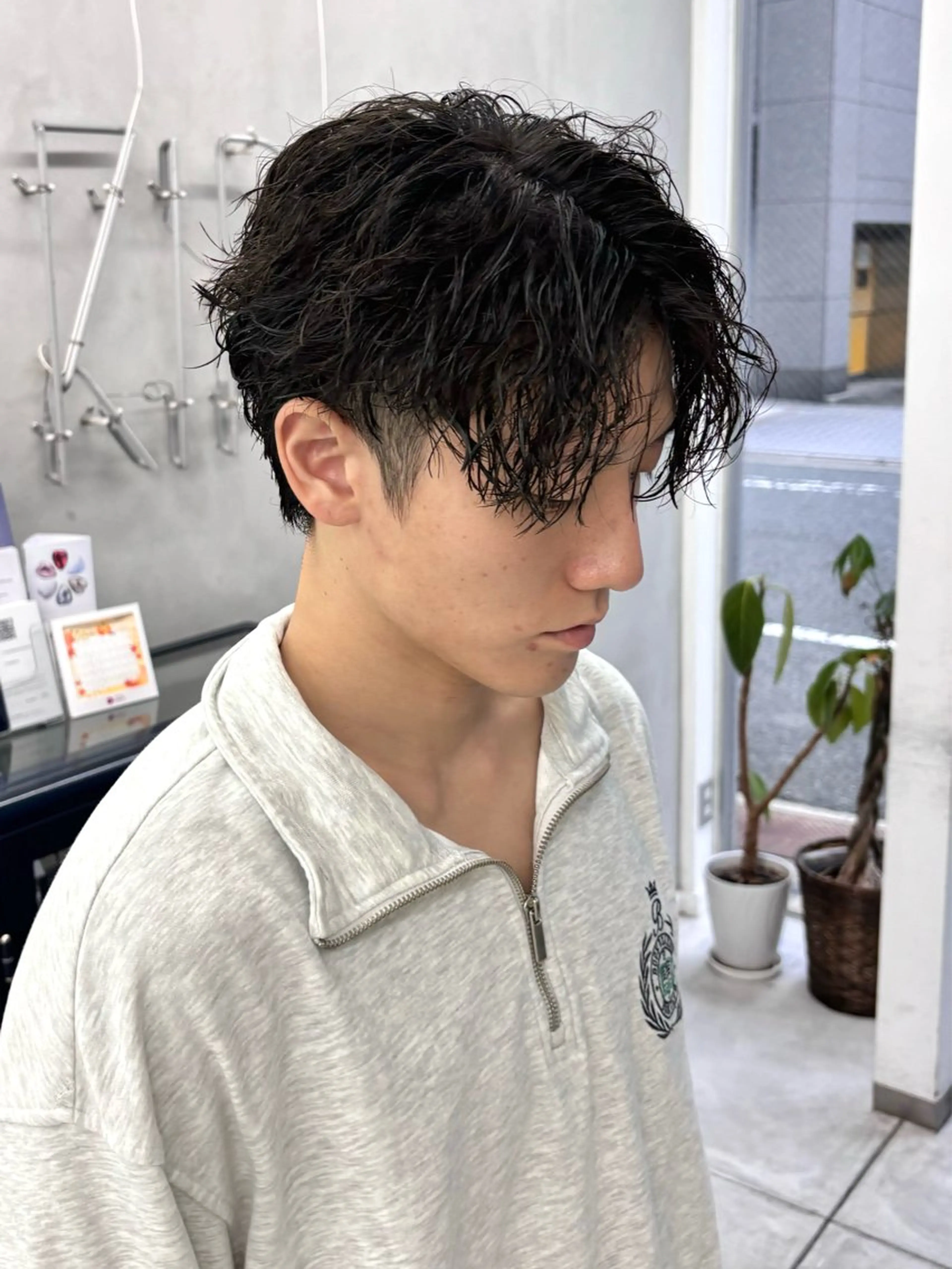 ショート パーマ cope'u 本店所属・【梅田】ハッシュ /デザインカラーのヘアスタイル