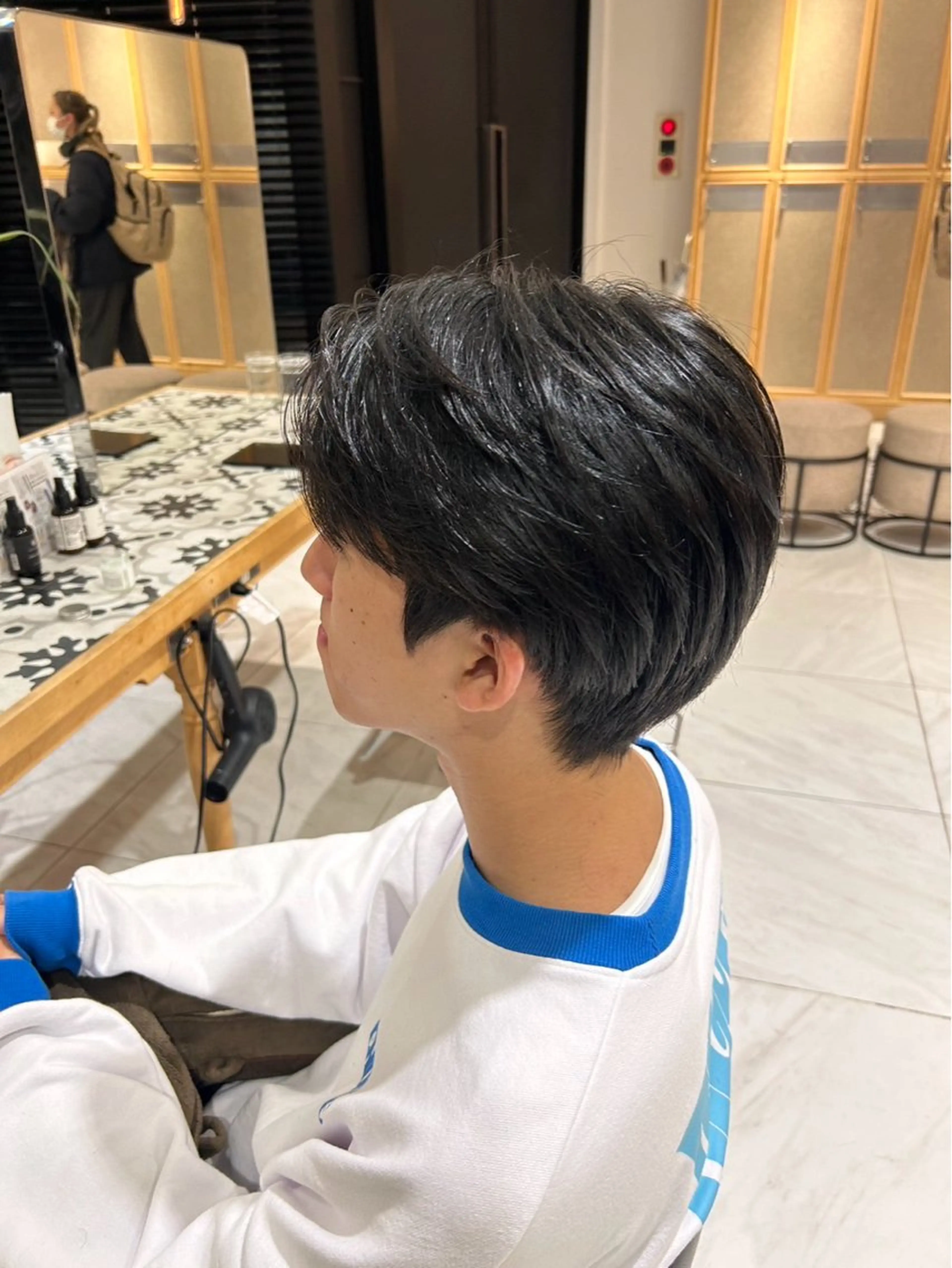 メンズ 短めショートカット カットモデルのヘアスタイル