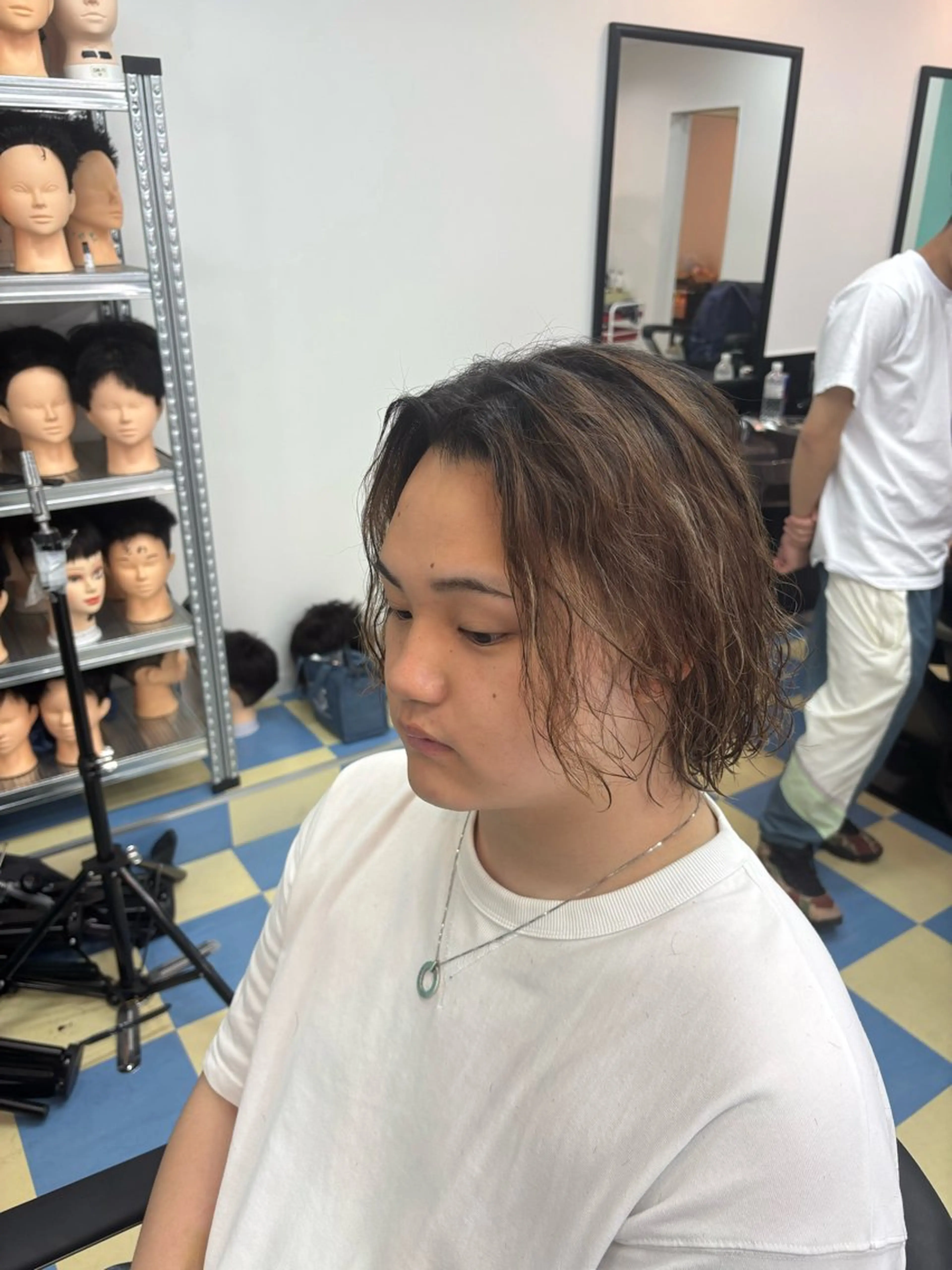 セミロング 上野床屋 メンズ吾妻駿のヘアスタイル