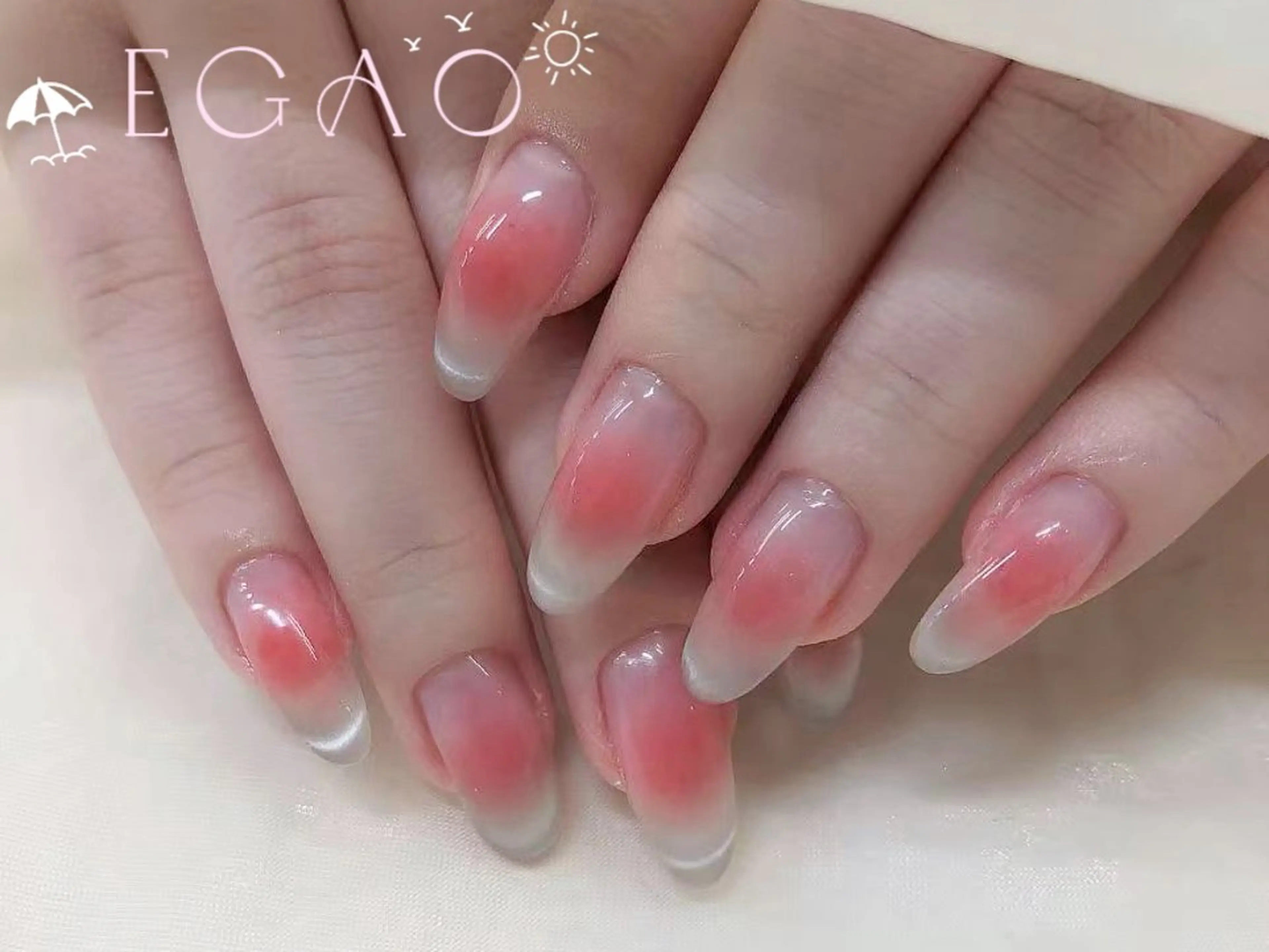 ネイル アートネイル フットネイル フレンチネイル ジェルネイル グラデーション ハンドネイル Egao Nail錦糸町店のネイルデザイン