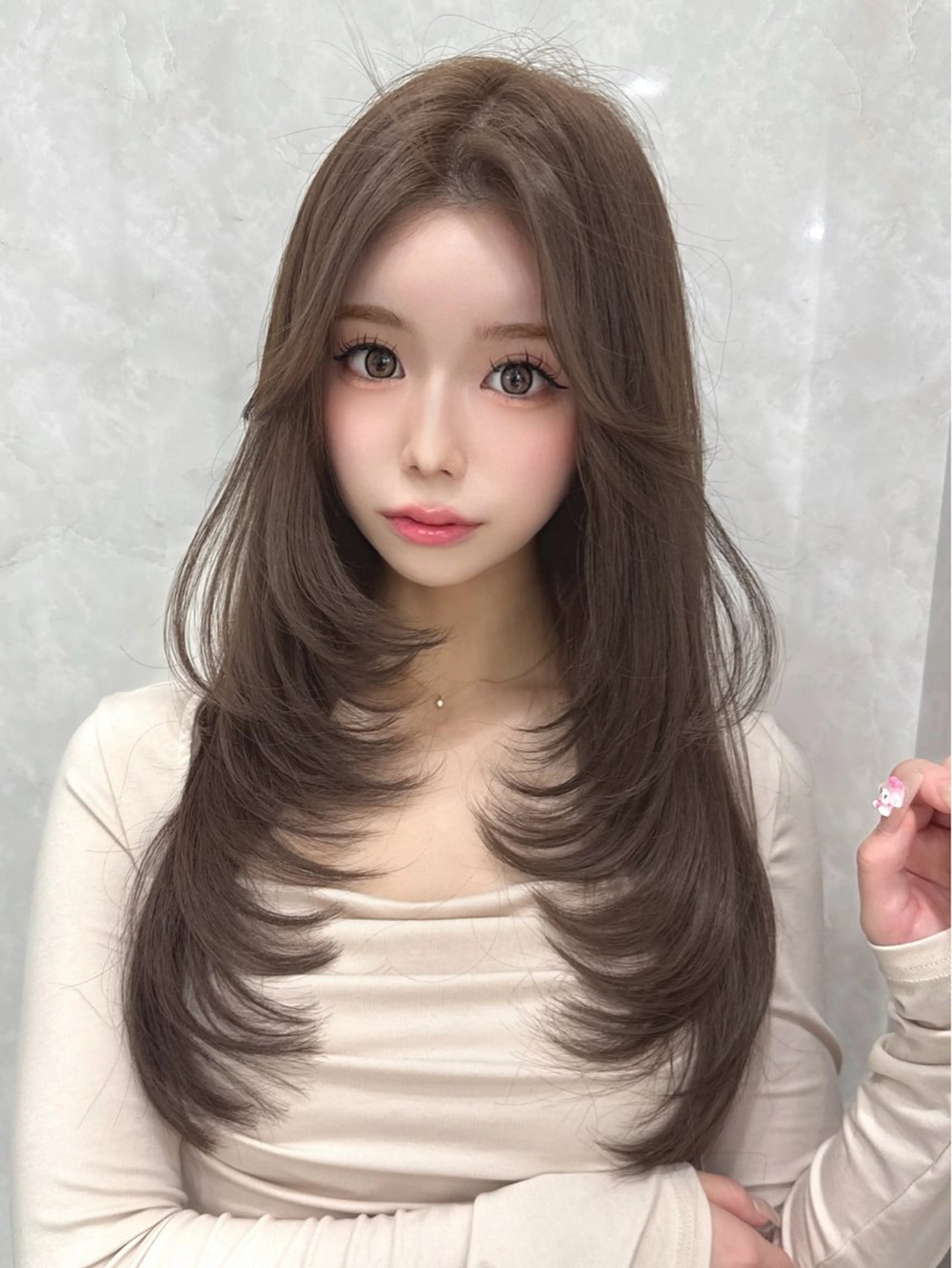 ロング カラー kaho /レイヤーカットのヘアスタイル