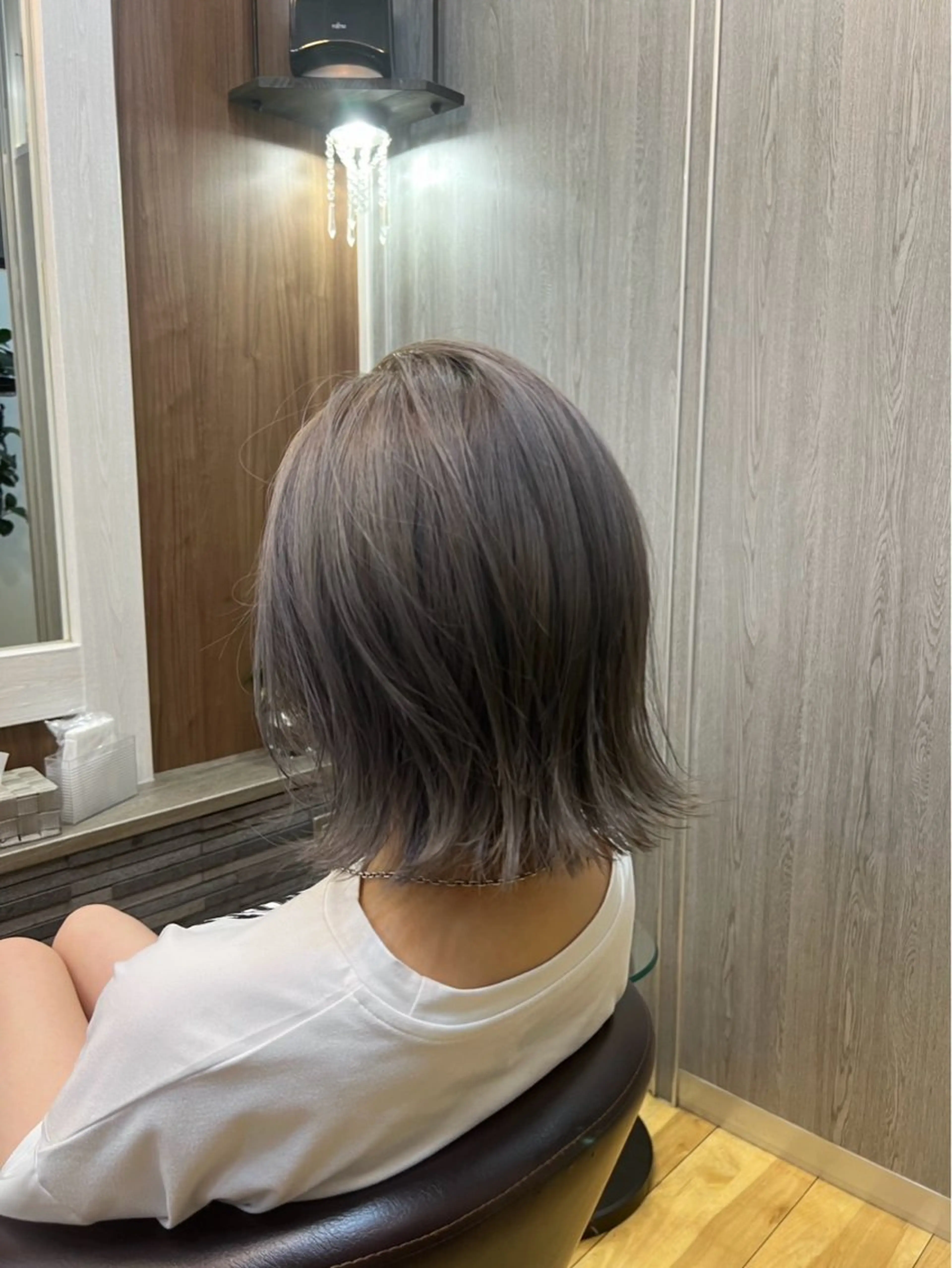 ミディアム カラー 細川武琉/艶カラー /Aqua limeのヘアスタイル