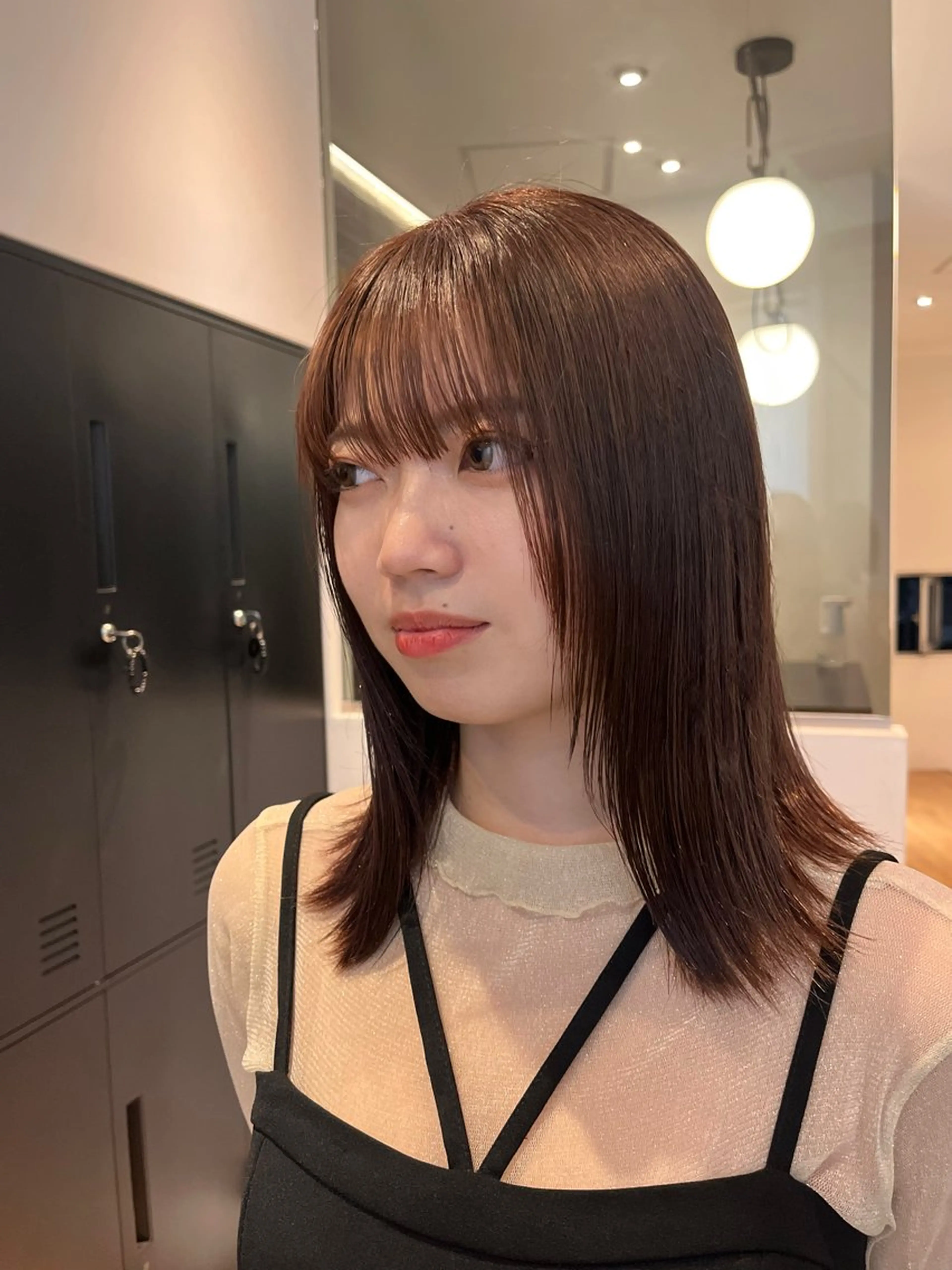 カラー 加藤好/ボブ /レイヤー/暖色🧡のヘアスタイル