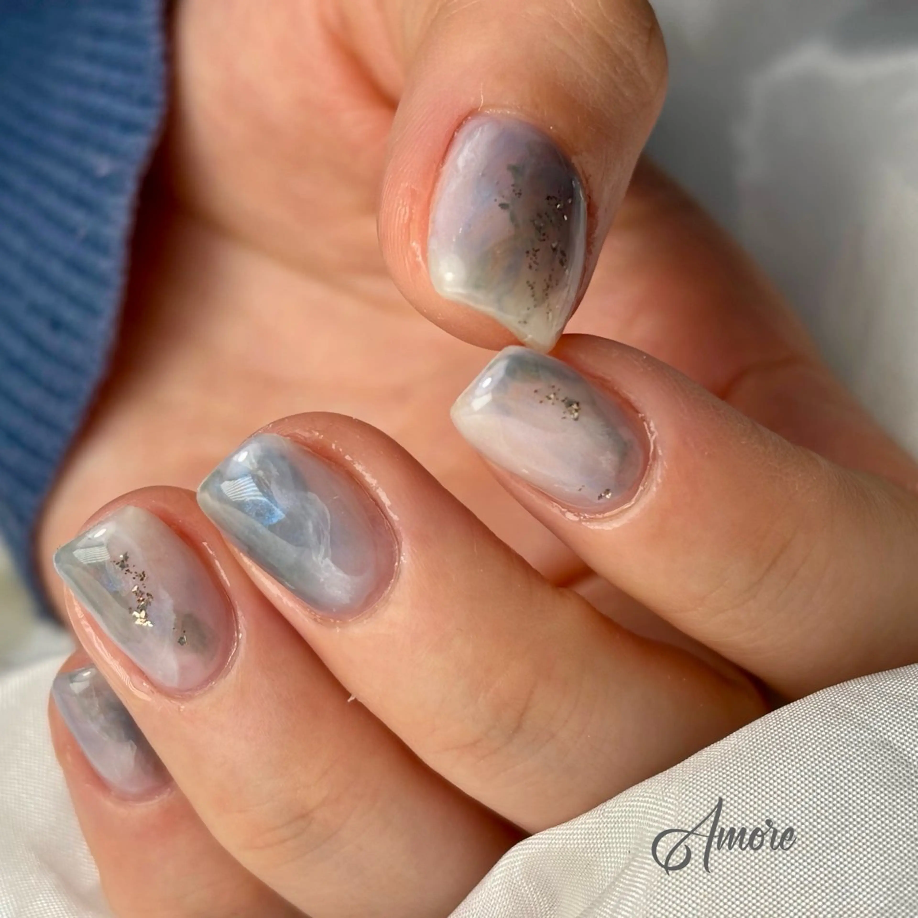 ネイル ジェルネイル キラキラネイル 韓国ネイル マグネットネイル パラジェル You kyehwaのネイルデザイン