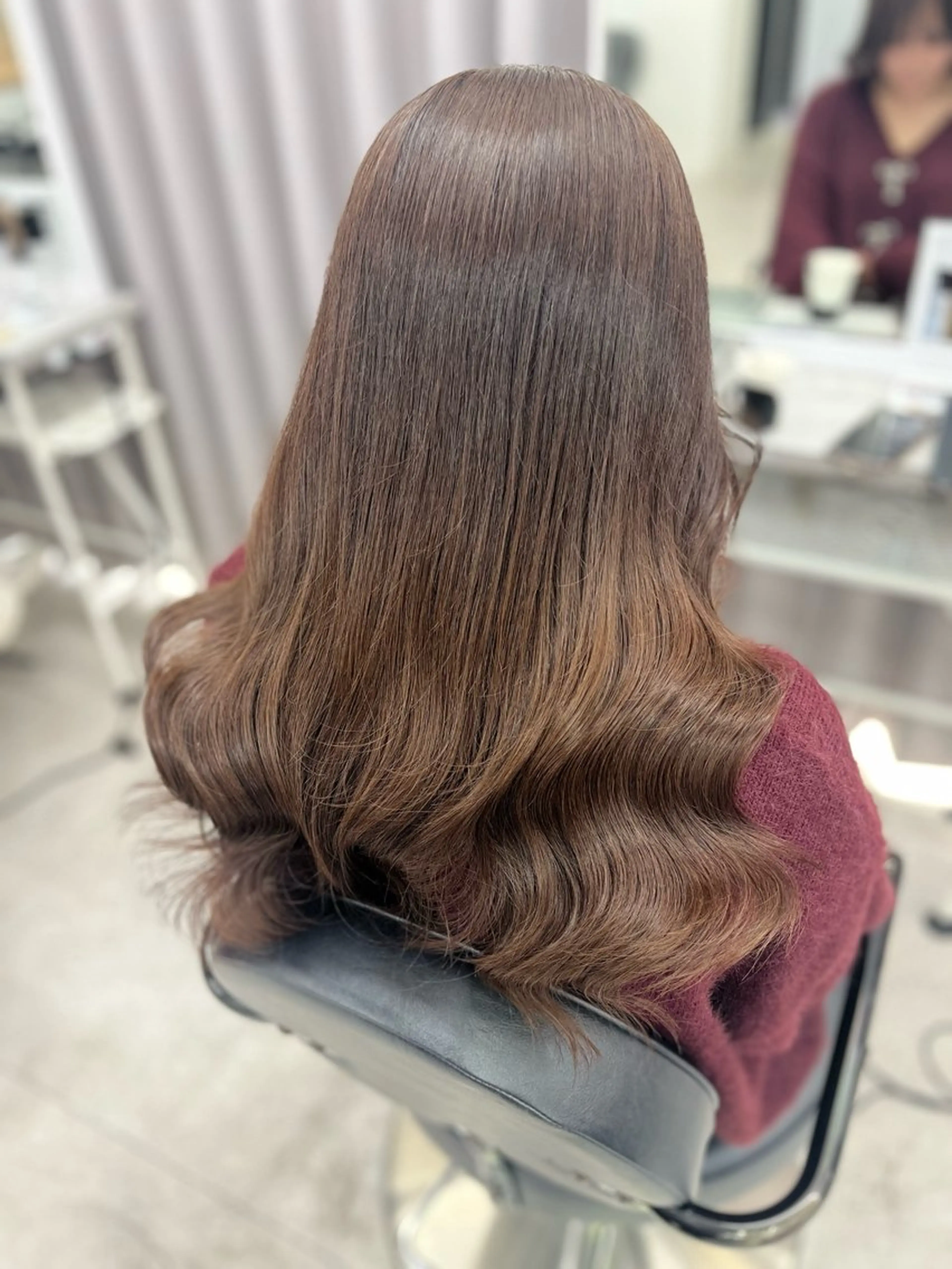 セミロング カラー ベージュカラー 🫧ぷる艶カラー🫧 Yuubi🦩のヘアスタイル