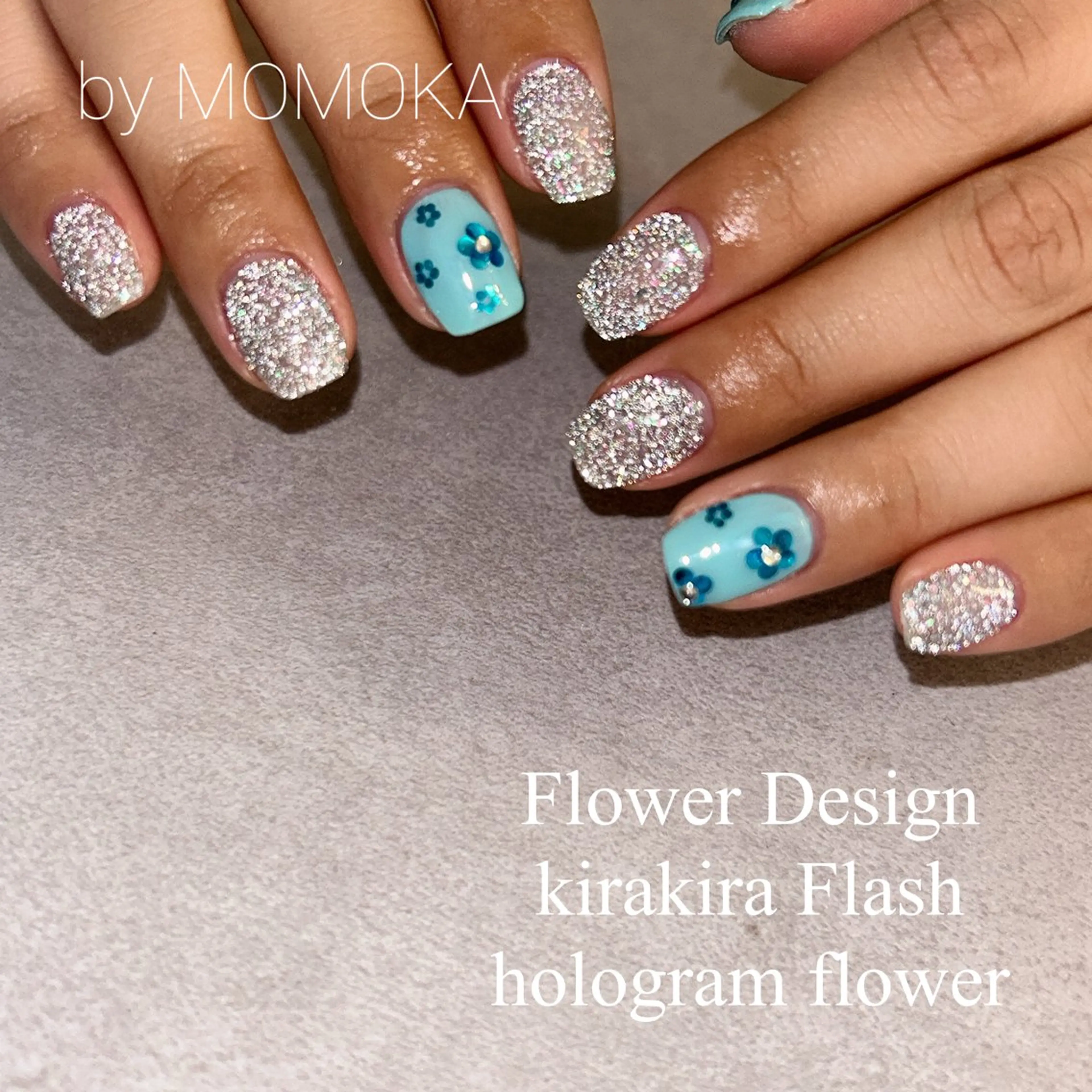 ネイル フラワーネイル Momo nailsalonのネイルデザイン