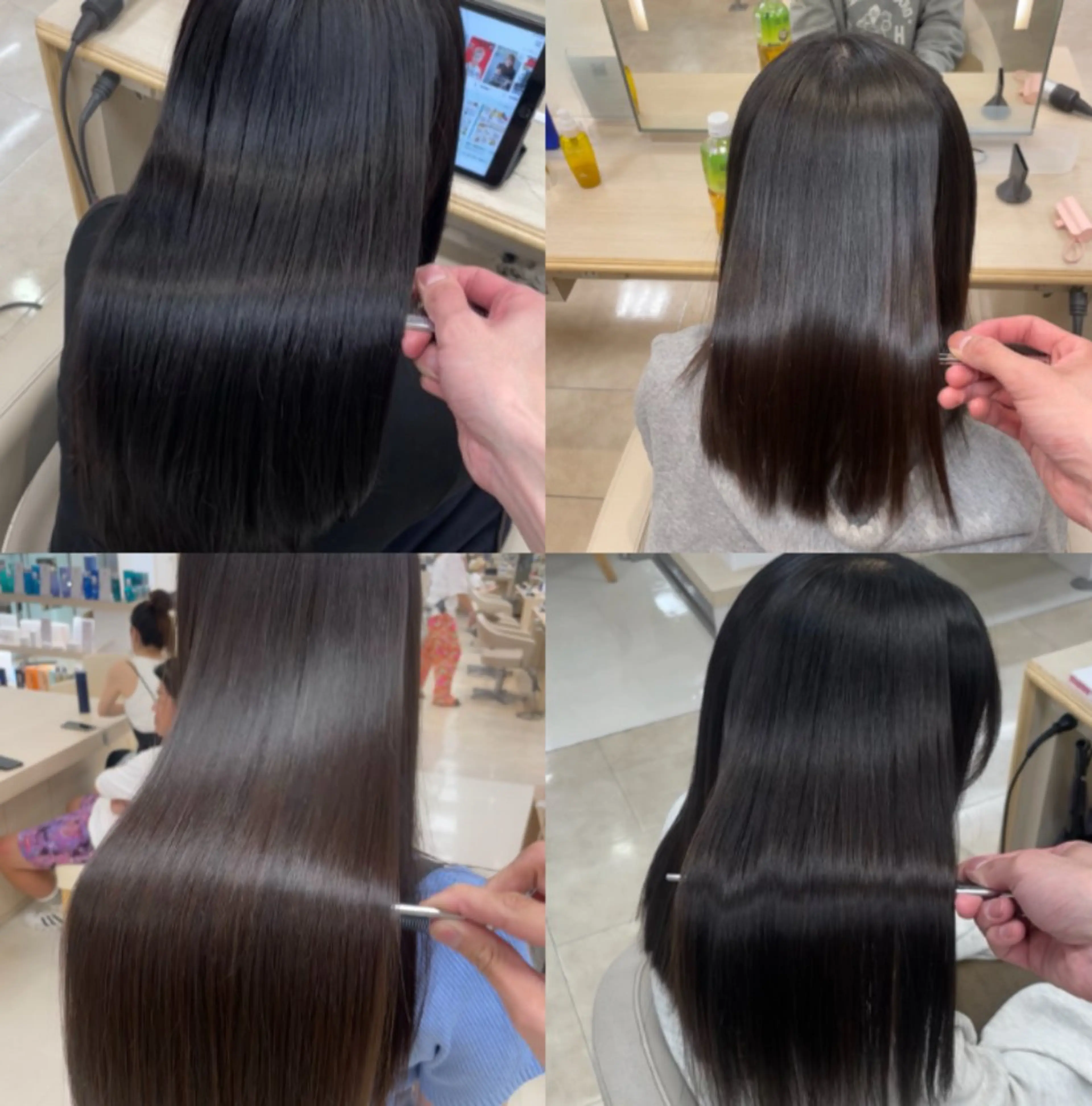 ロング シャドウパーマ／骨格 矯正カット　トモキのヘアスタイル