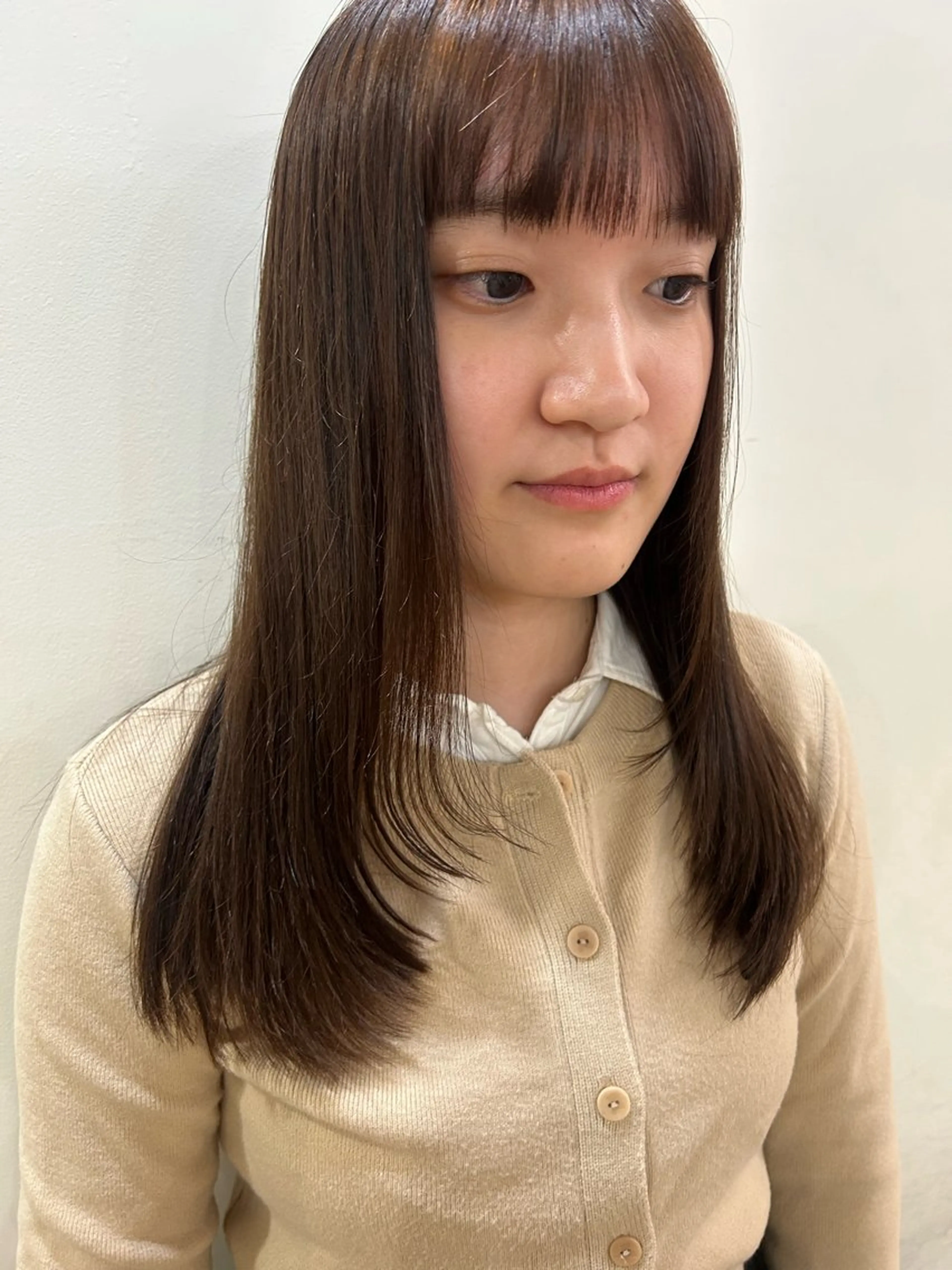 ミディアム レイヤーカット ベージュ/透明感/ レイヤー/あやか💕のヘアスタイル