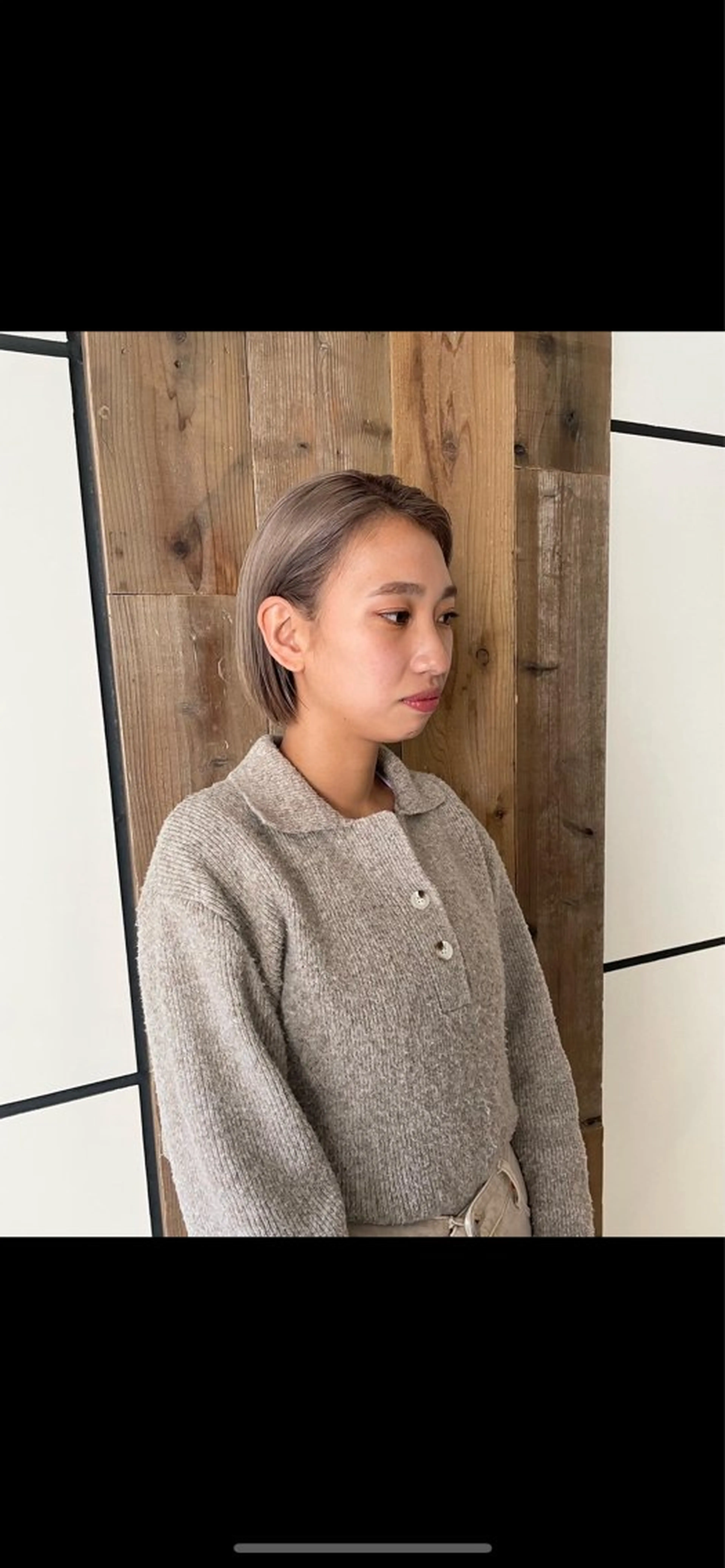 ミディアム ヘアカラー 渋谷 留菜のヘアスタイル