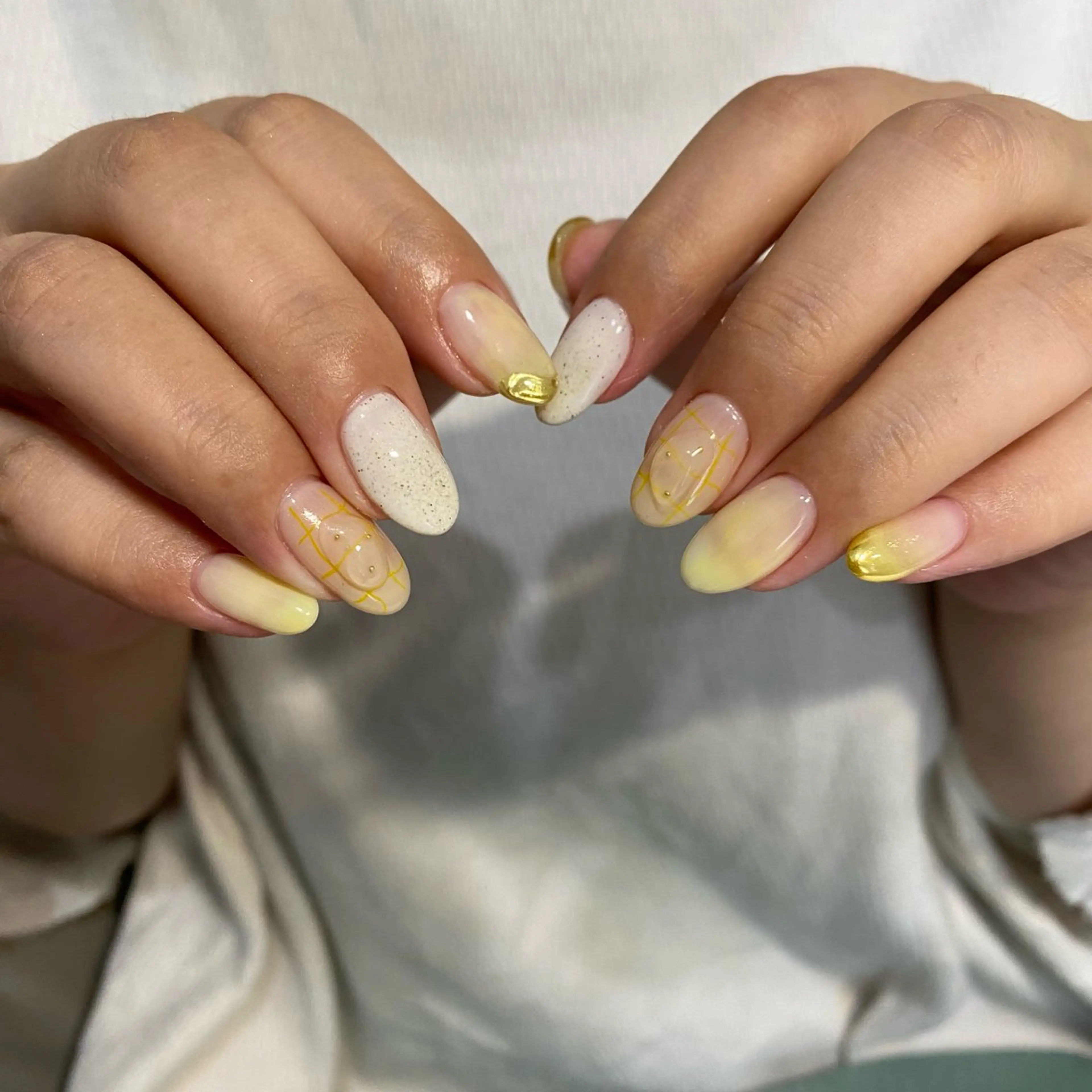 ネイル 黄色 【Limie】 nanaのネイルデザイン