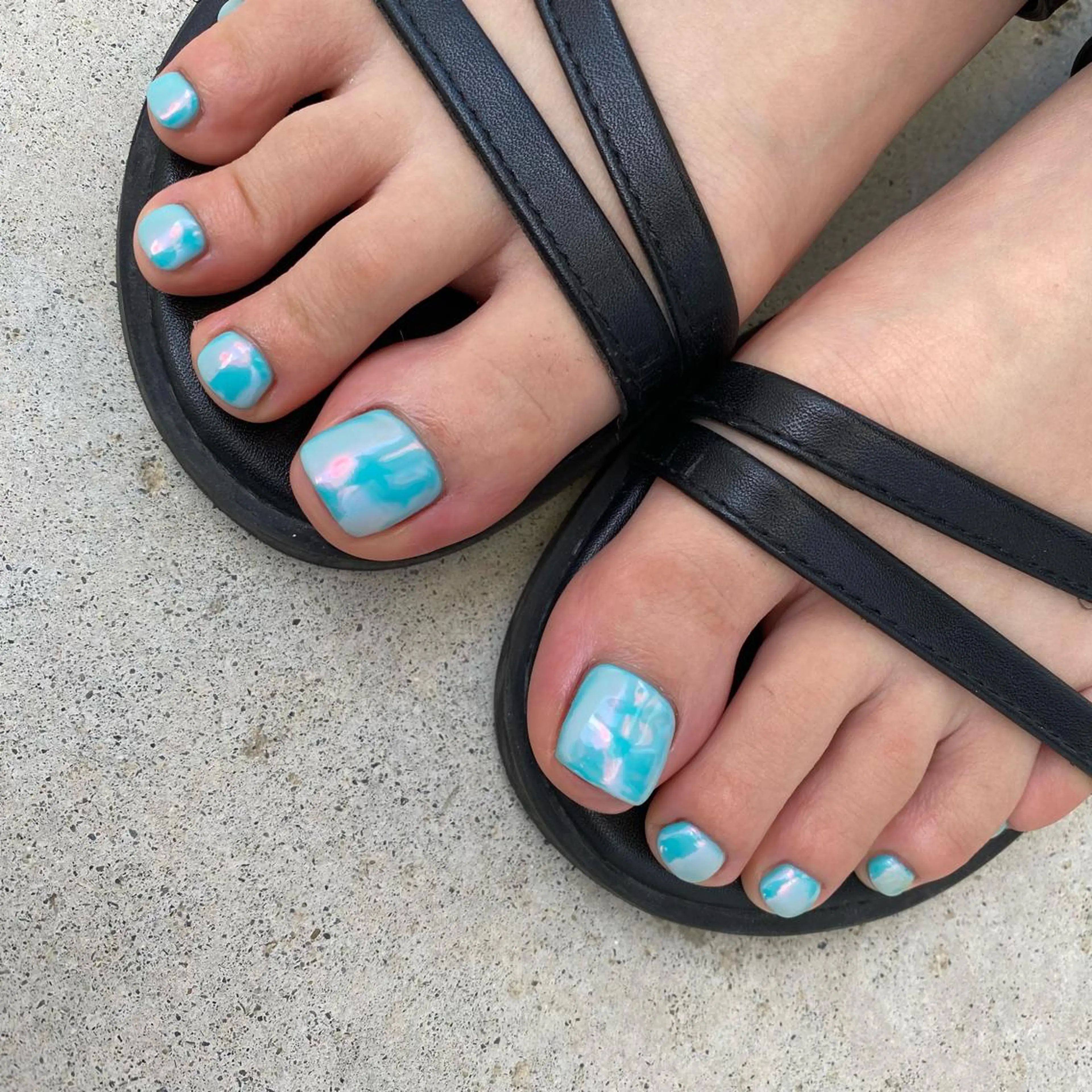 ネイル オーロラネイル ワンカラーネイル ハンドネイル yuki nail...のネイルデザイン