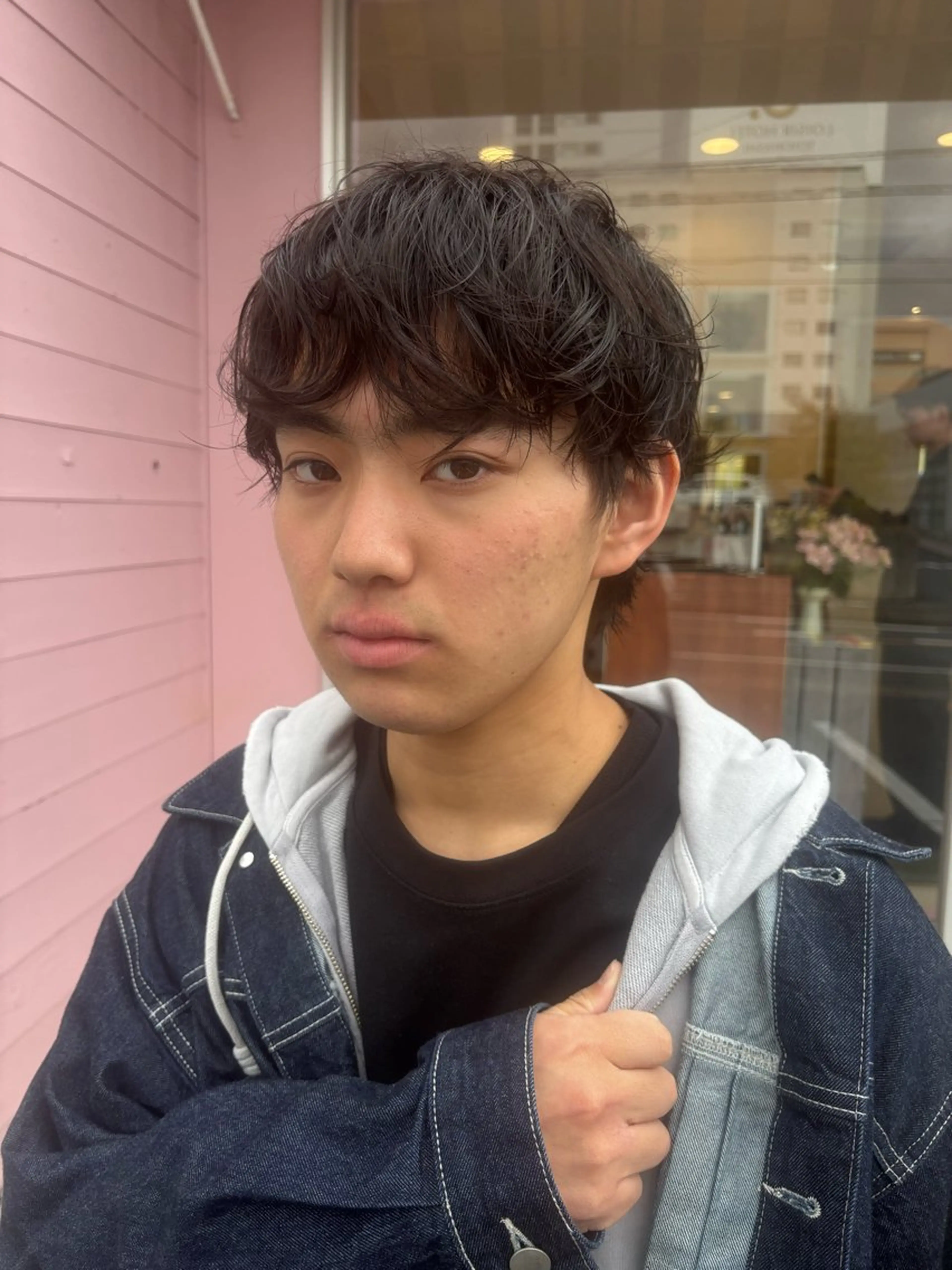 パーマ メンズ カット パーマ 梶田 紅芭のヘアスタイル