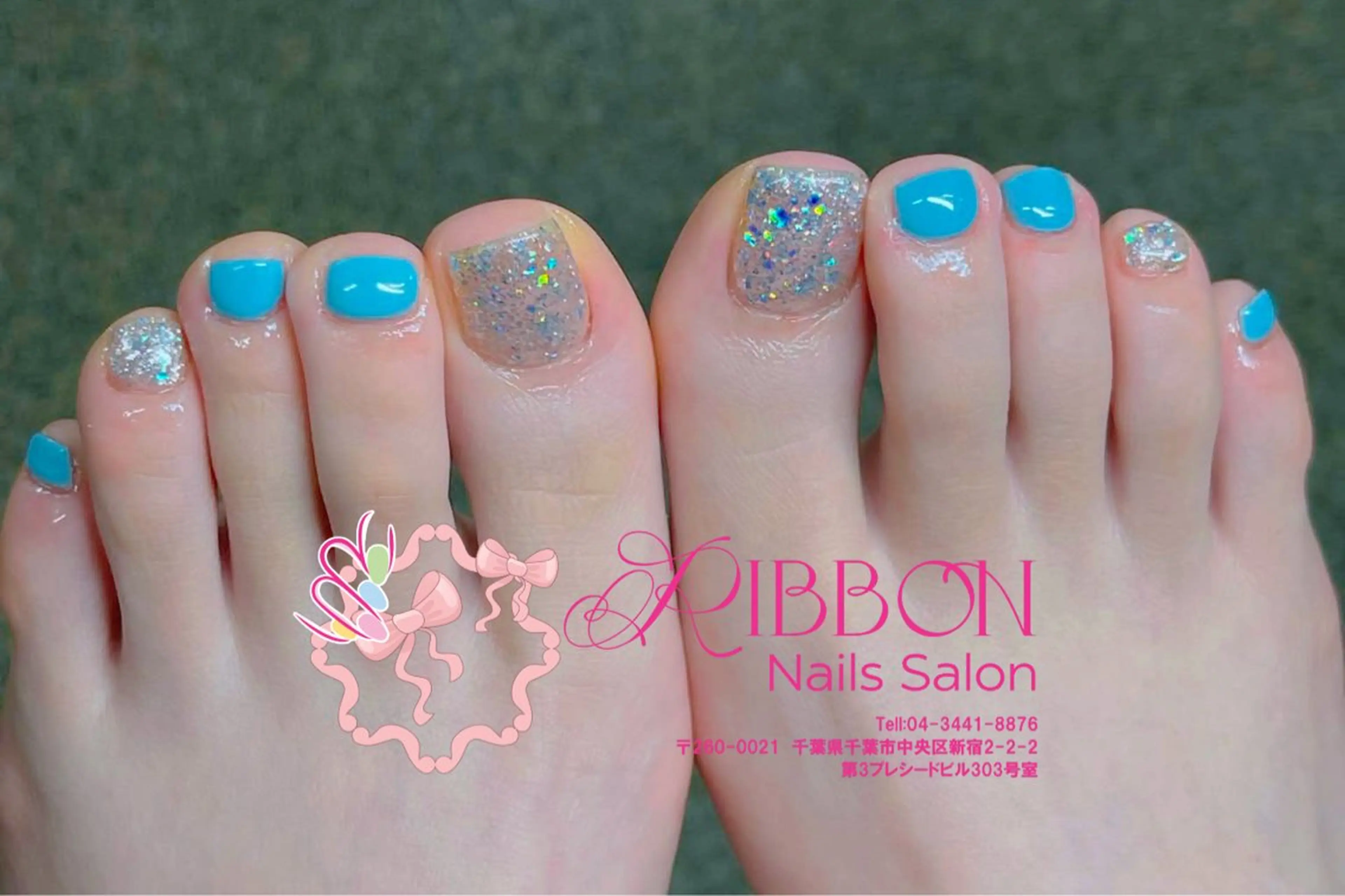 ネイル フレンチネイル ジェルネイル マグネットネイル 持ち込み ニュアンスネイル フットネイル Ribbonnail salonのネイルデザイン