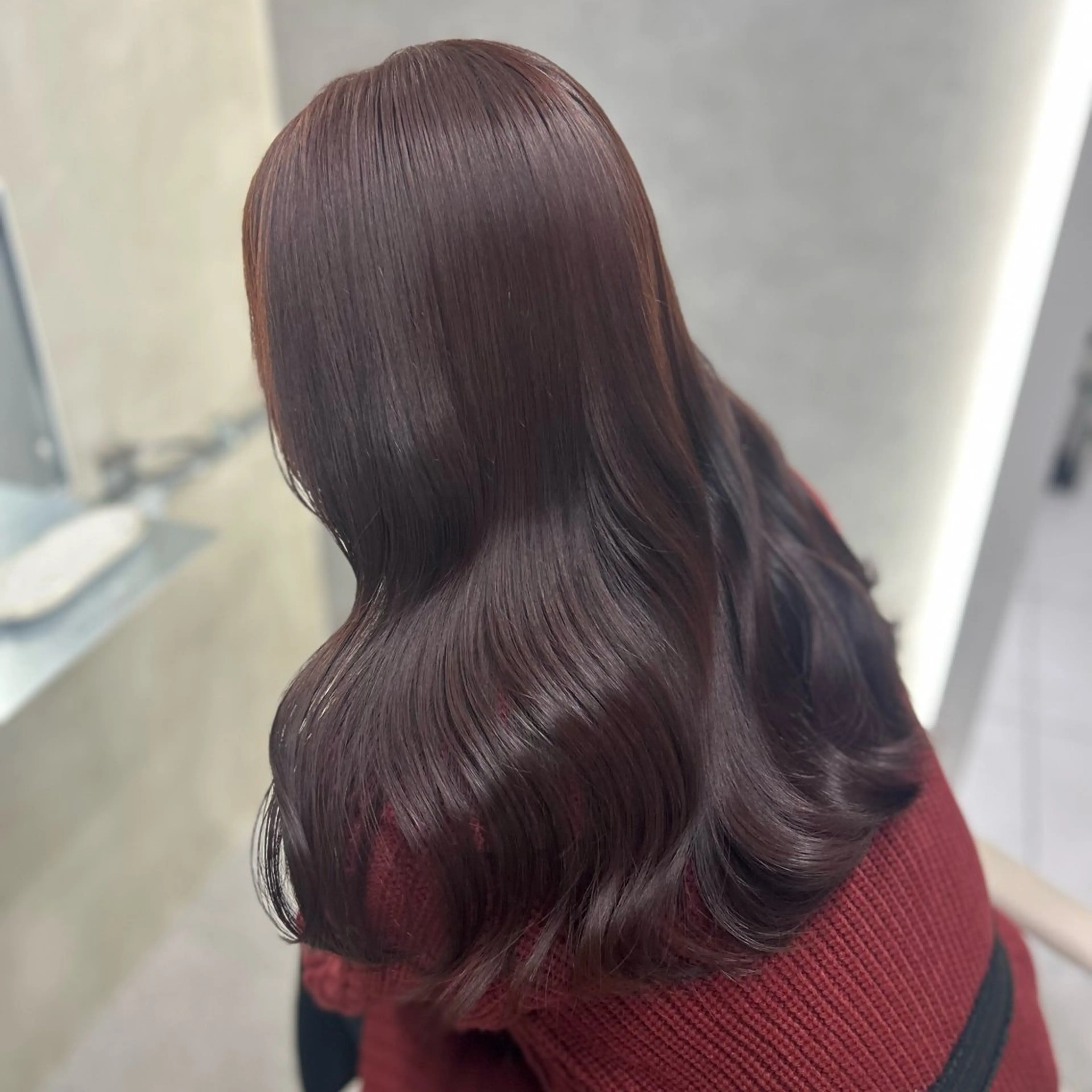 ロング カット ヘアカラー トリートメント 阿倍野/髪質改善 /縮毛矯正/坪田幸広のヘアスタイル