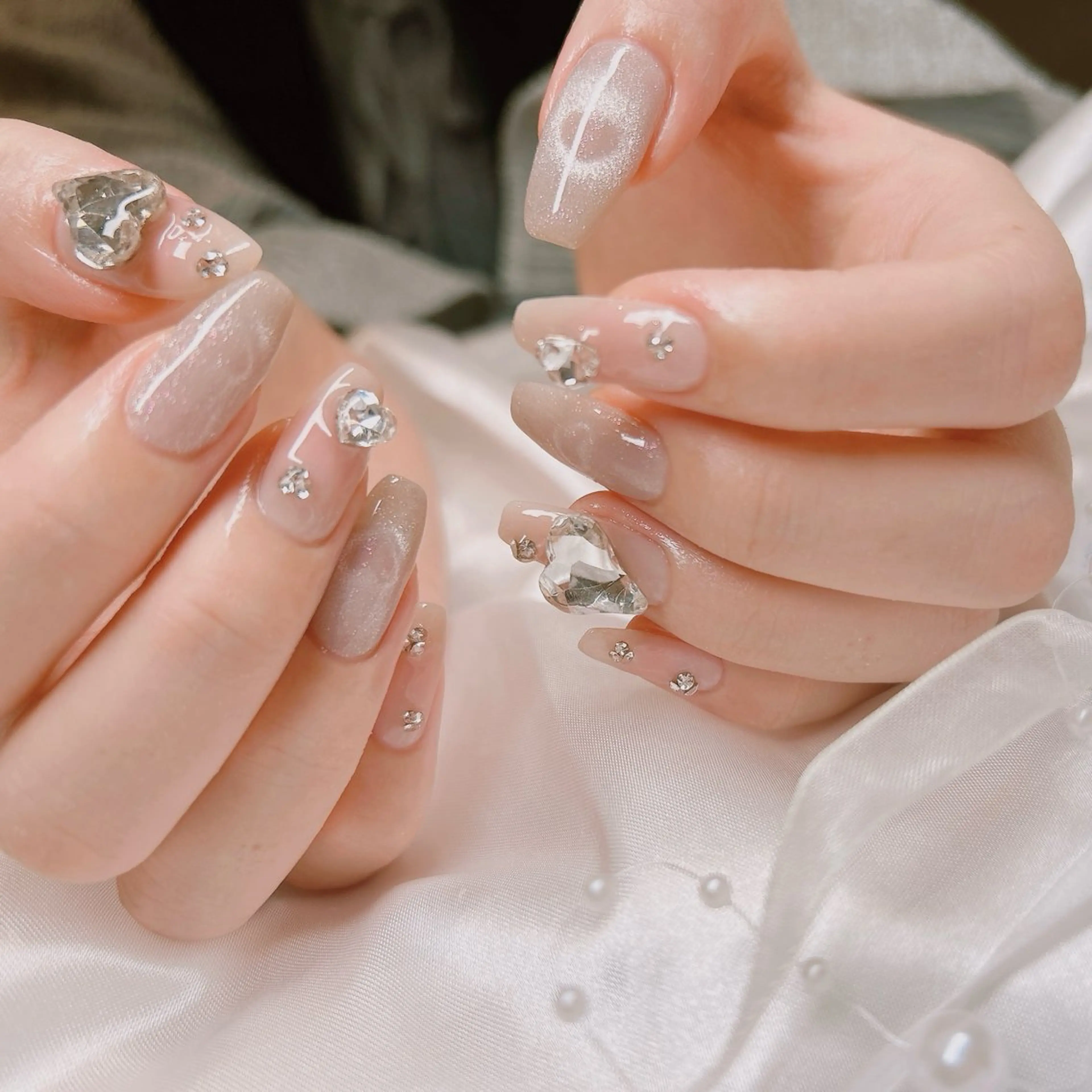 ネイル ハート ハンドネイル junna 金山.東別院.上前津のネイルデザイン