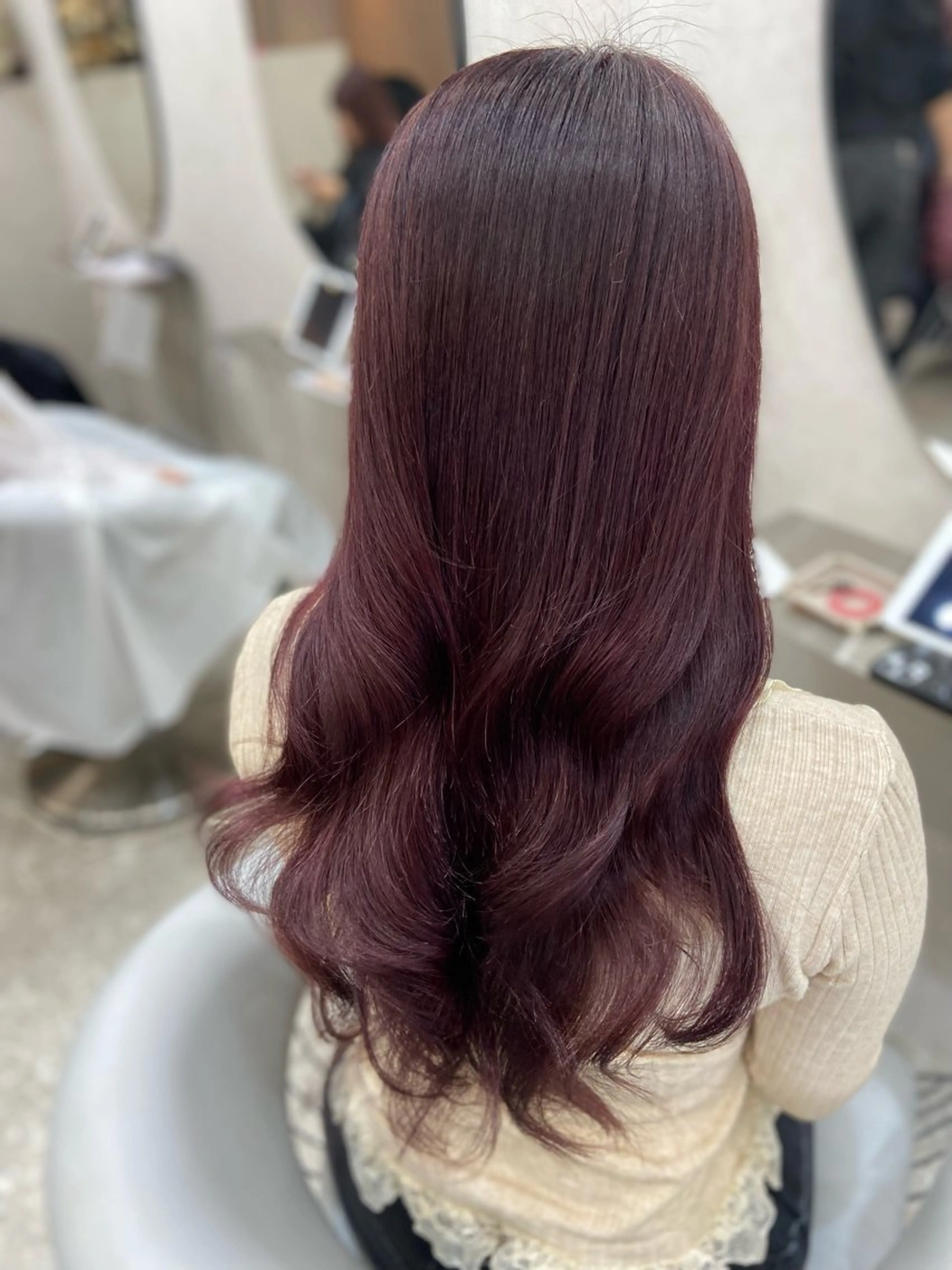 ロング カラー 新宿/韓国ヘア 中明度カラー/かやのヘアスタイル