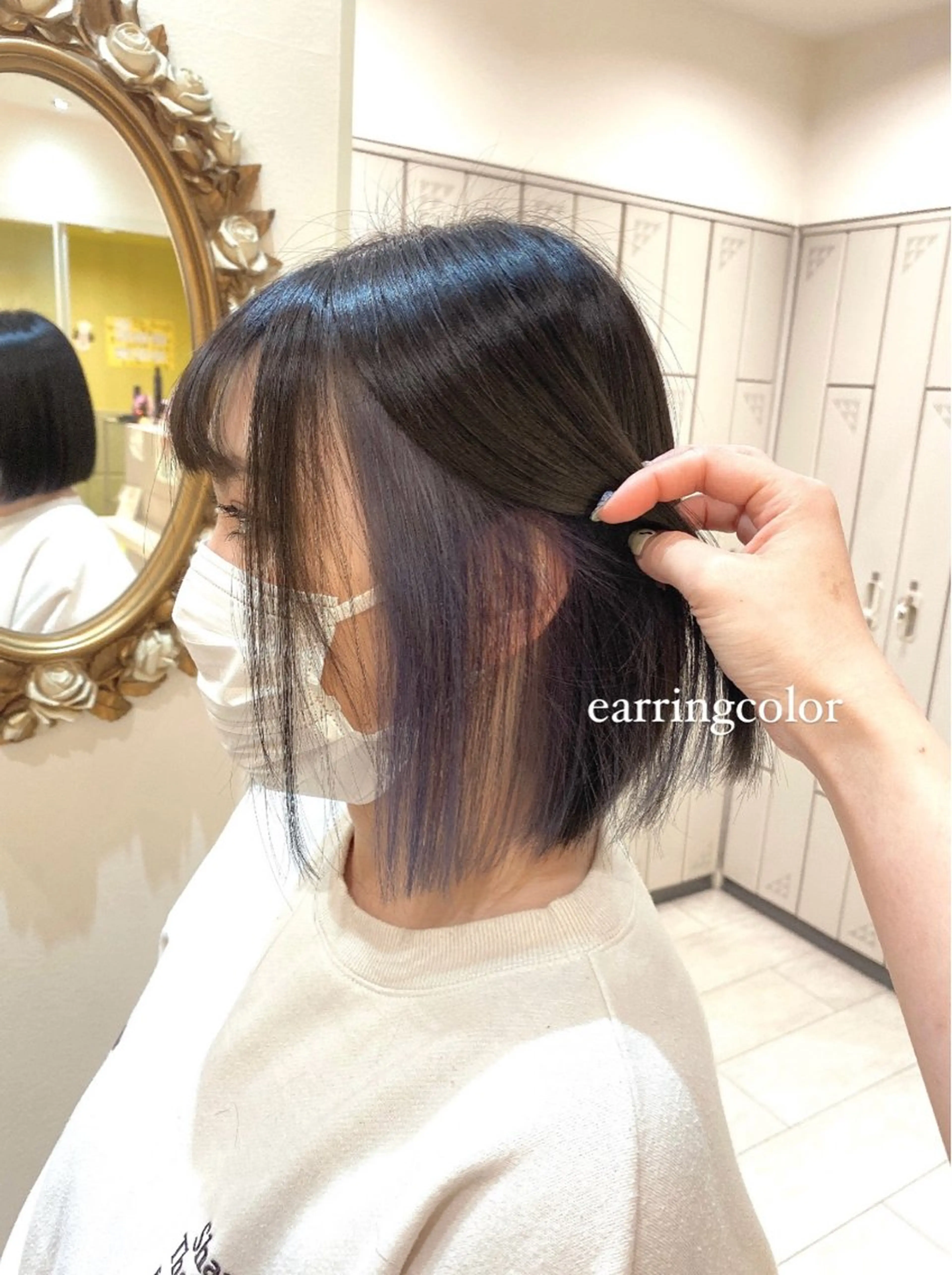 カット＋イヤリングカラー(耳上のみ)✨の写真