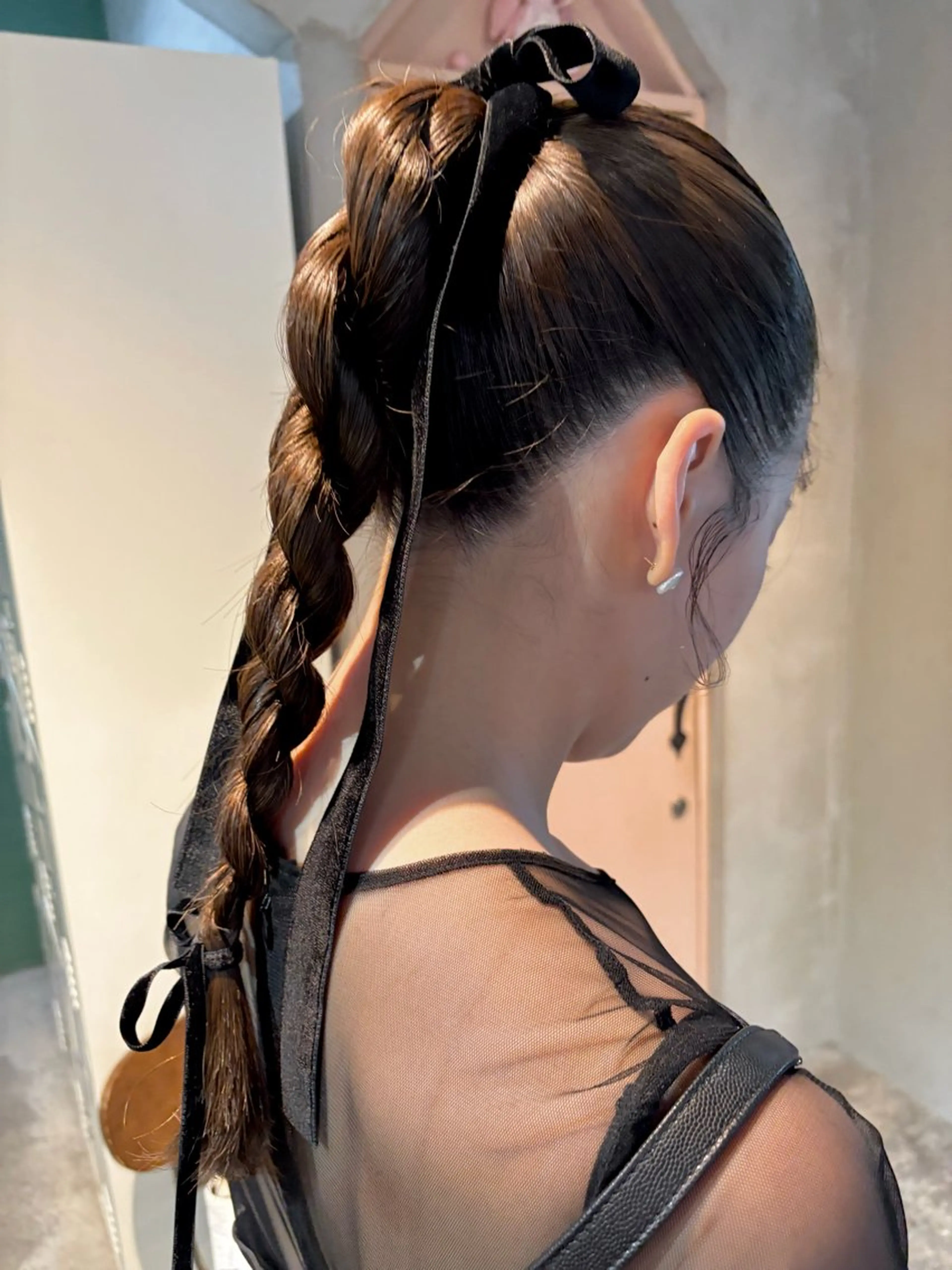 ロング カラー ヘアアレンジ ヘアセット ツキノキ ミナのヘアスタイル