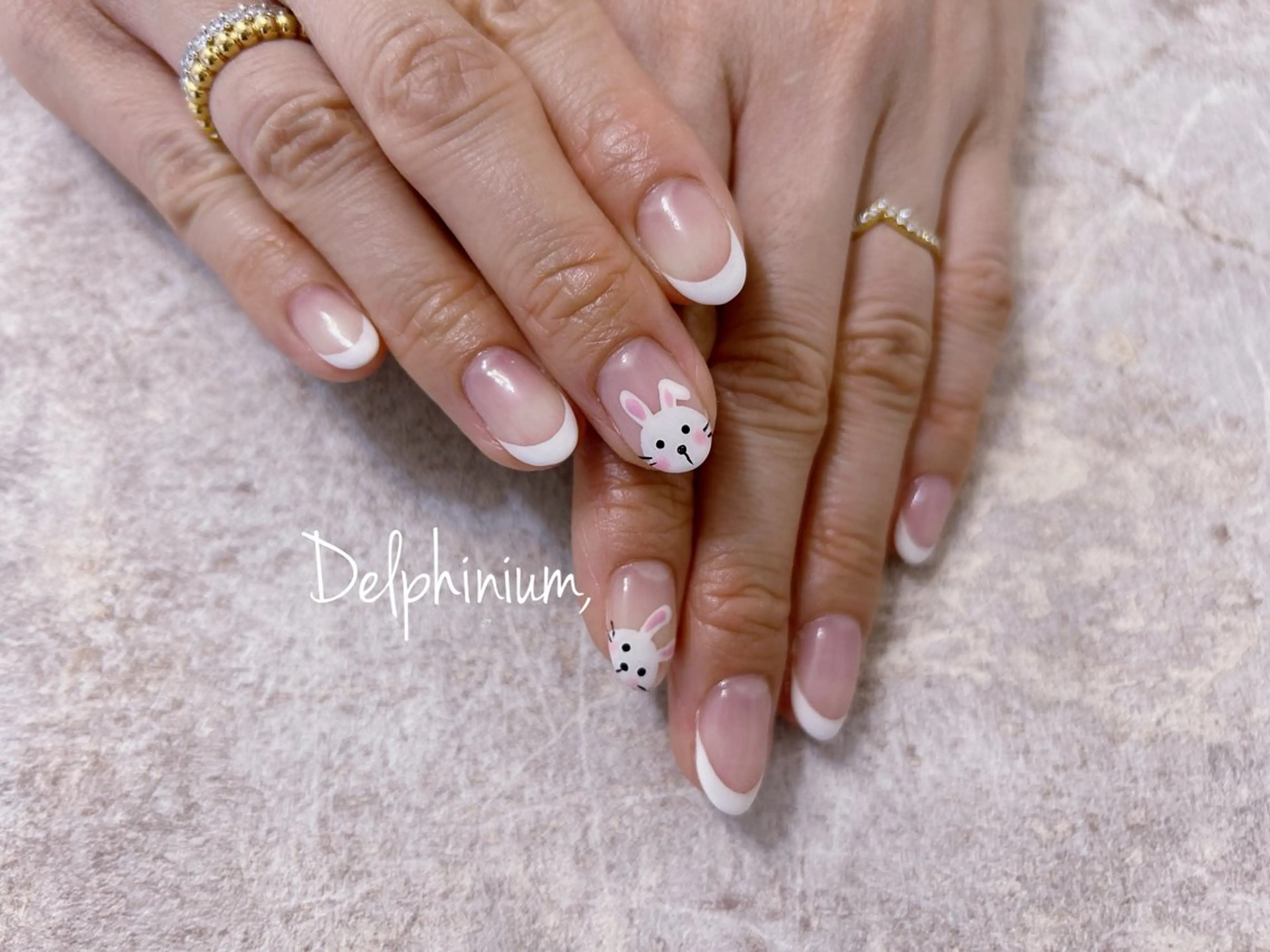 ネイル フレンチネイル ハンドネイル 岡本 友恵のネイルデザイン