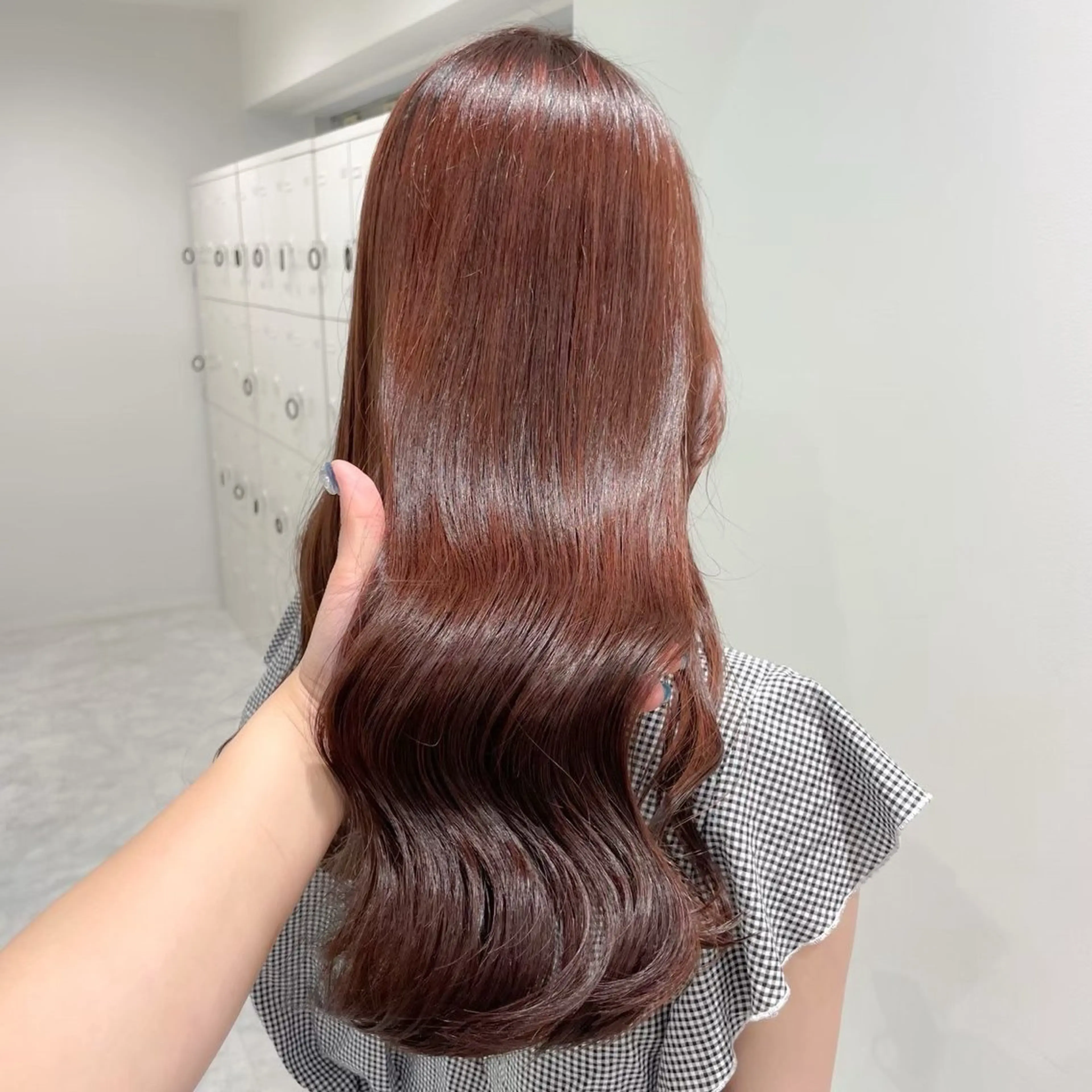 ロング まろっと艶感ブラウン ベージュ🤍まなかのヘアスタイル