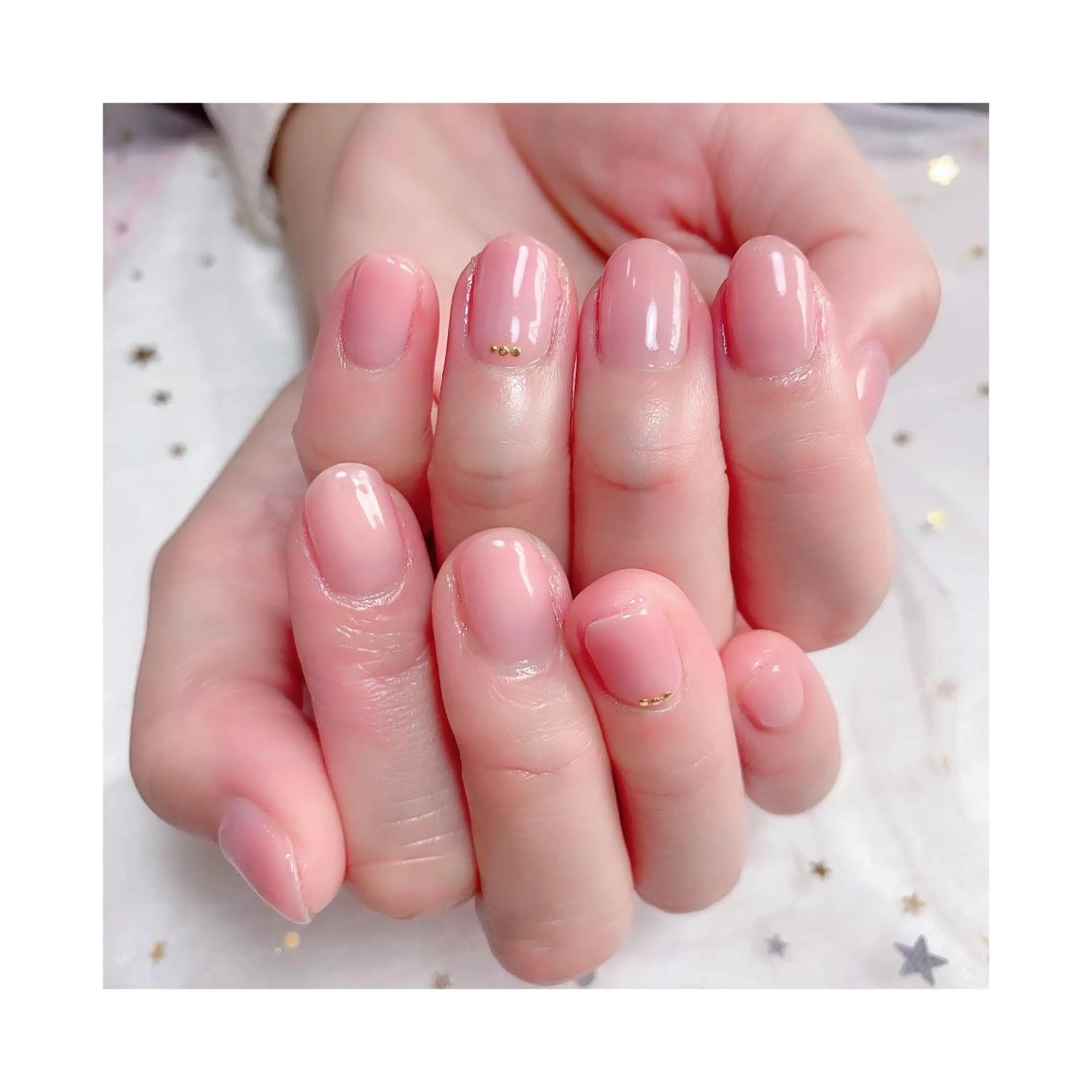 ショート ネイル ジェルネイル ニュアンスネイル オフィスネイル ワンカラーネイル パラジェル 👑enen style👑のネイルデザイン
