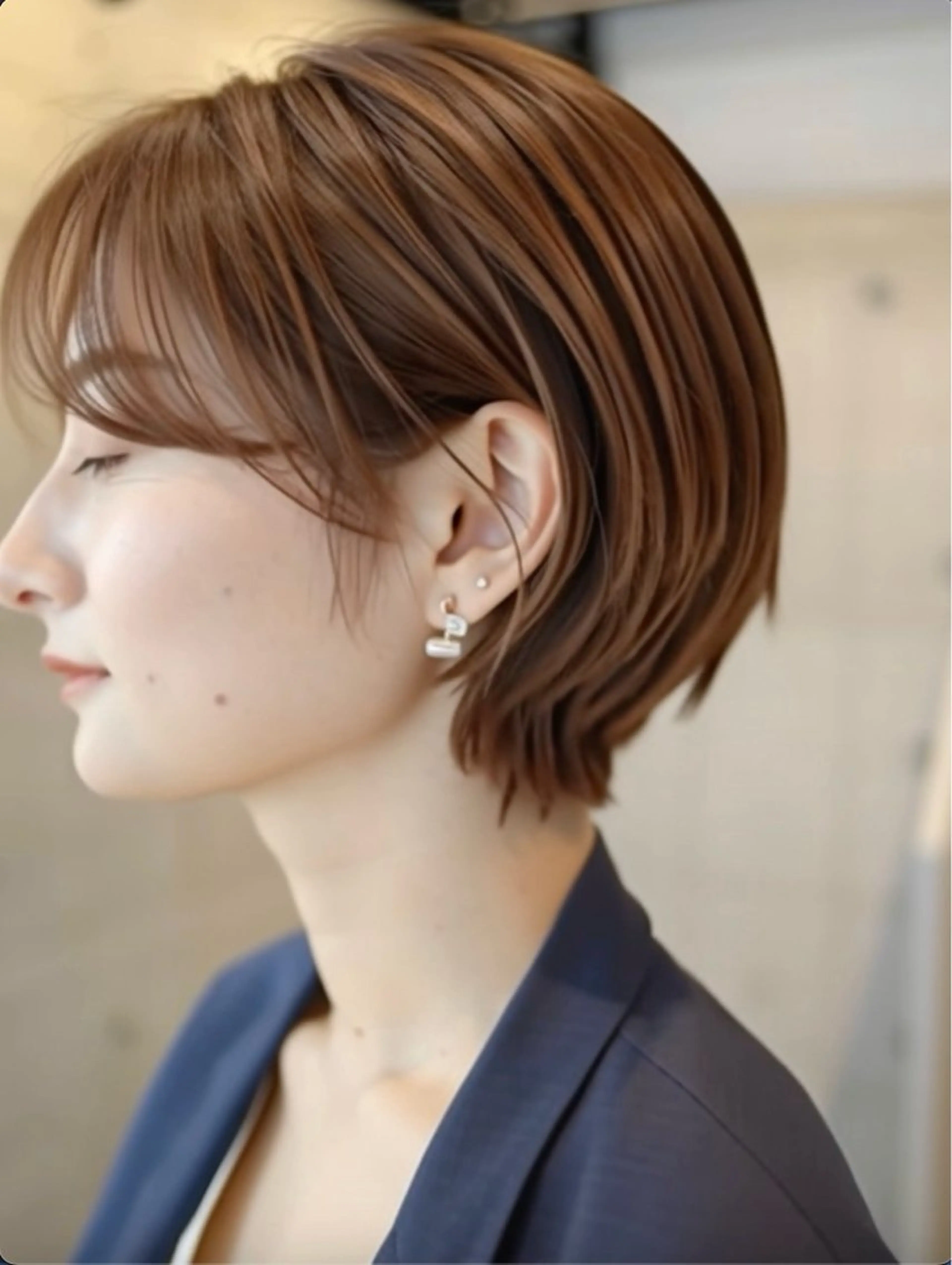 カラー ヘアカラー ナック美容室阿倍野店 リタッチモデル募集中のヘアスタイル
