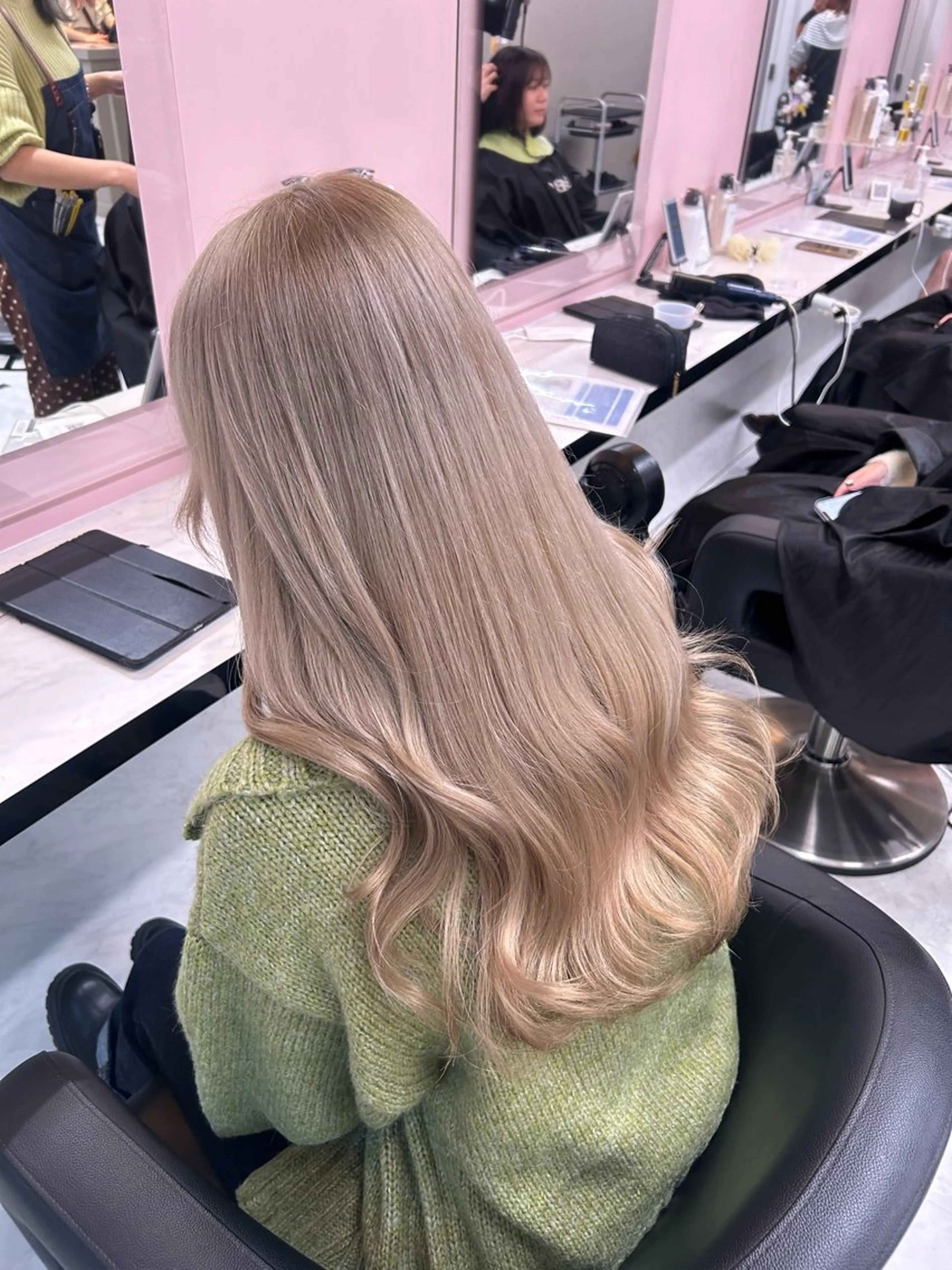 ロング カラー ヘアアレンジ ヘアカラー トリートメント ヘッドスパ ヘアセット 💖艶と似合わせ💖 カラーカット💖のヘアスタイル