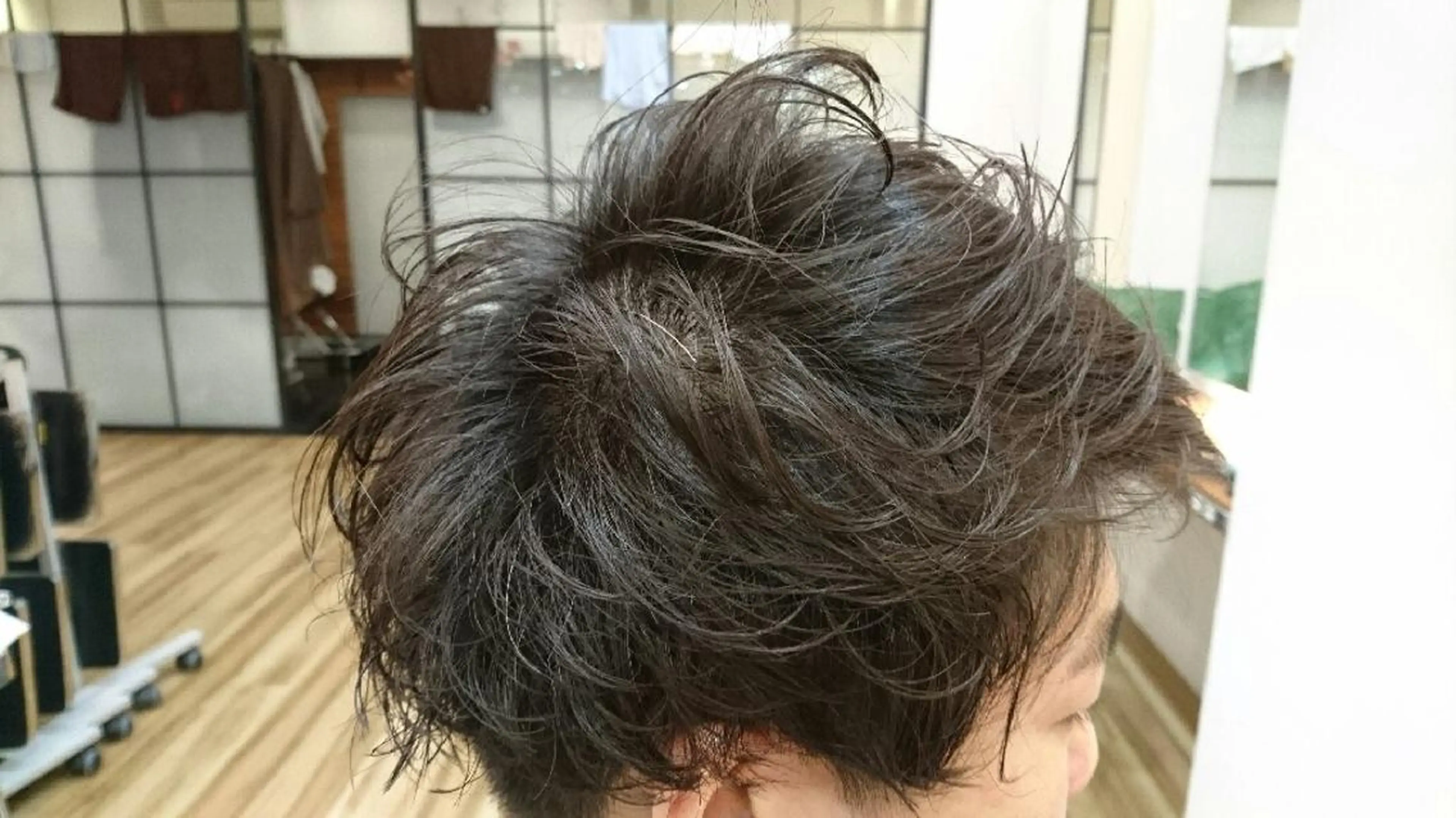 パーマ メンズ ショート マッシュ kawabe maikoのヘアスタイル
