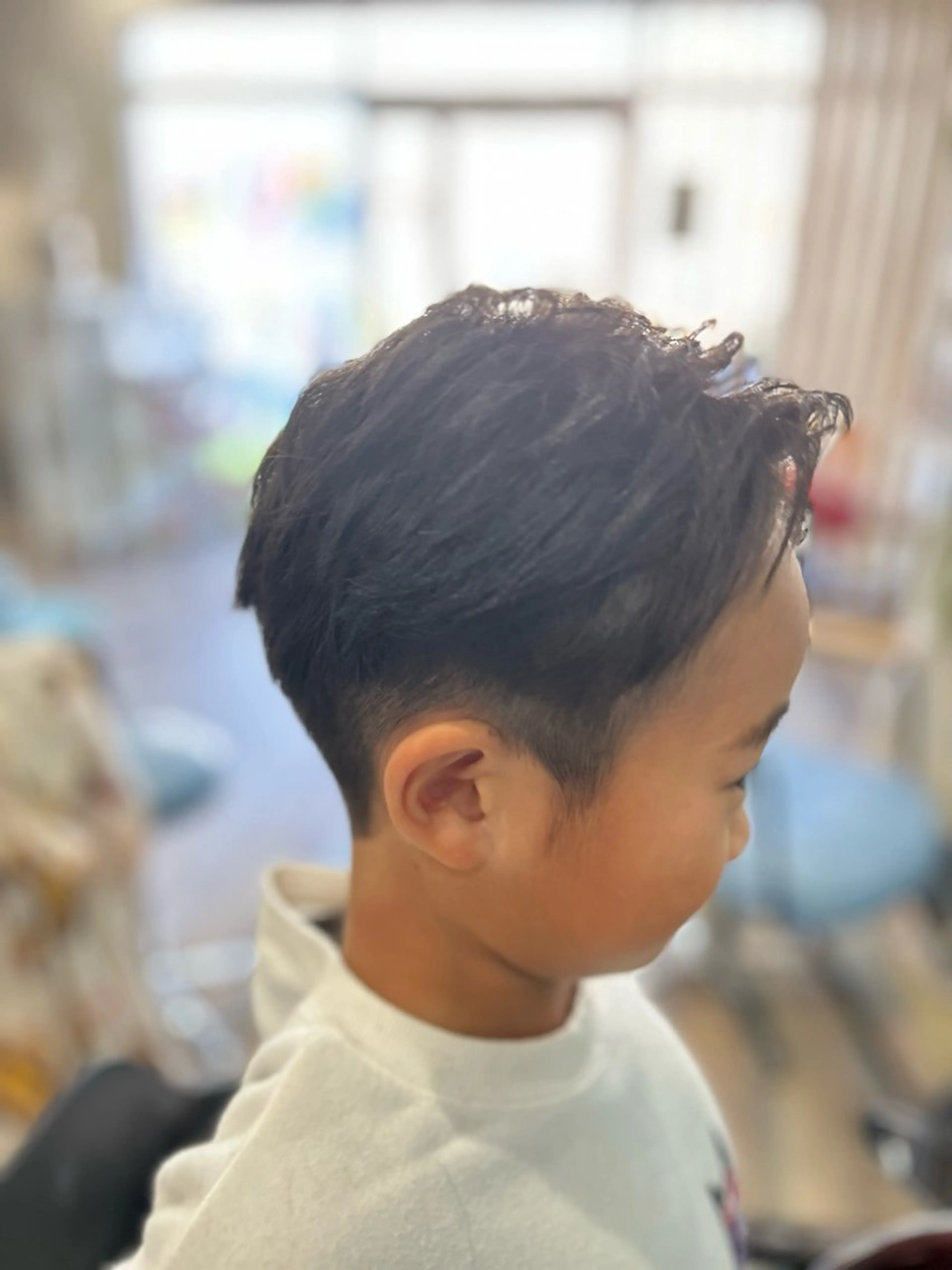 ショート 似合わせカット 縮毛矯正 キッズヘアー ルッツのヘアスタイル