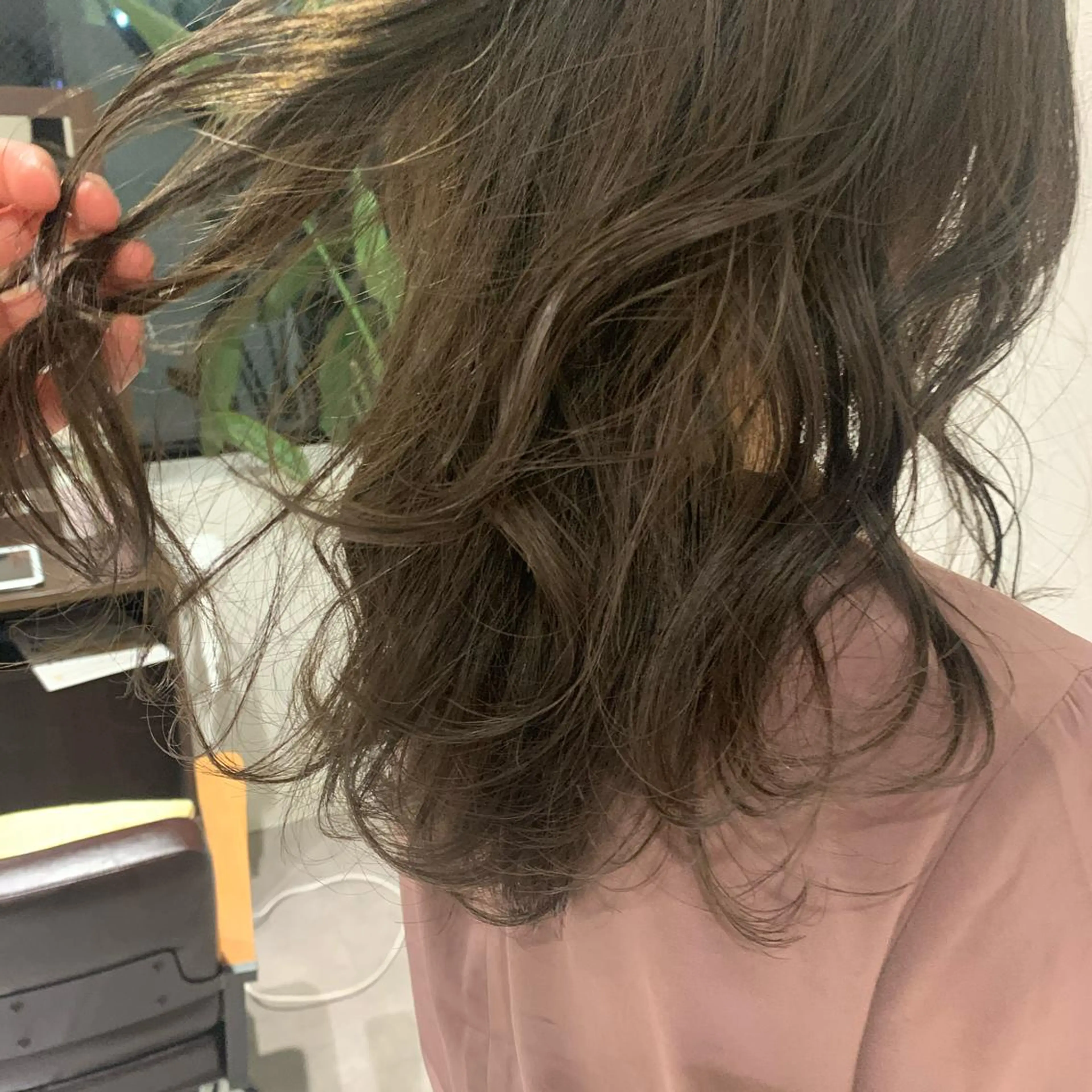 ミディアム カラー パーマ go today share salon表参道Polaris所属・オリーブベージュ きょうかのヘアスタイル