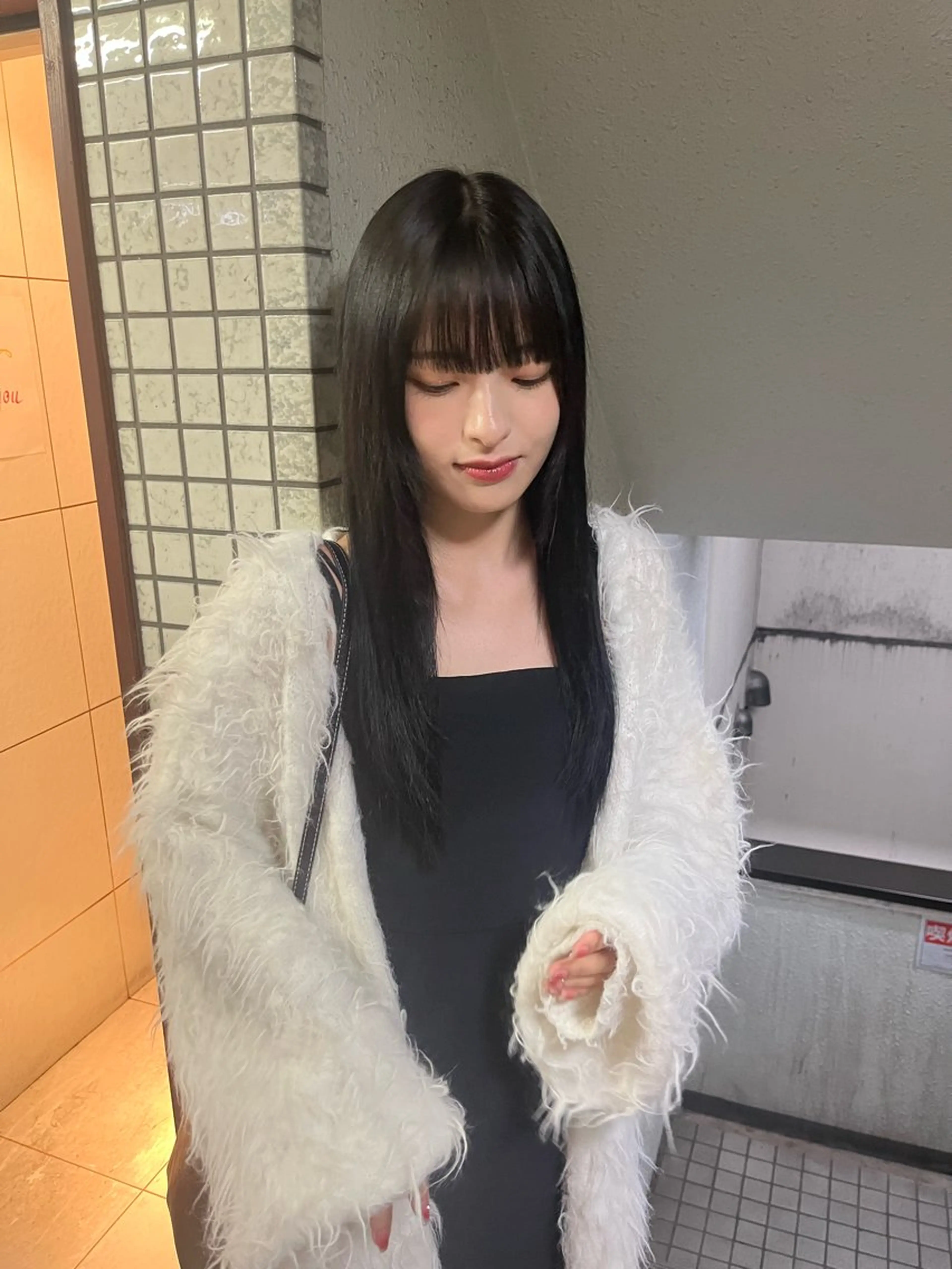 セミロング アッシュ ミルクティーブラウン ピンクブラウン エクステ ハイライト エクステ ユウハウス/ ryousukeのヘアスタイル