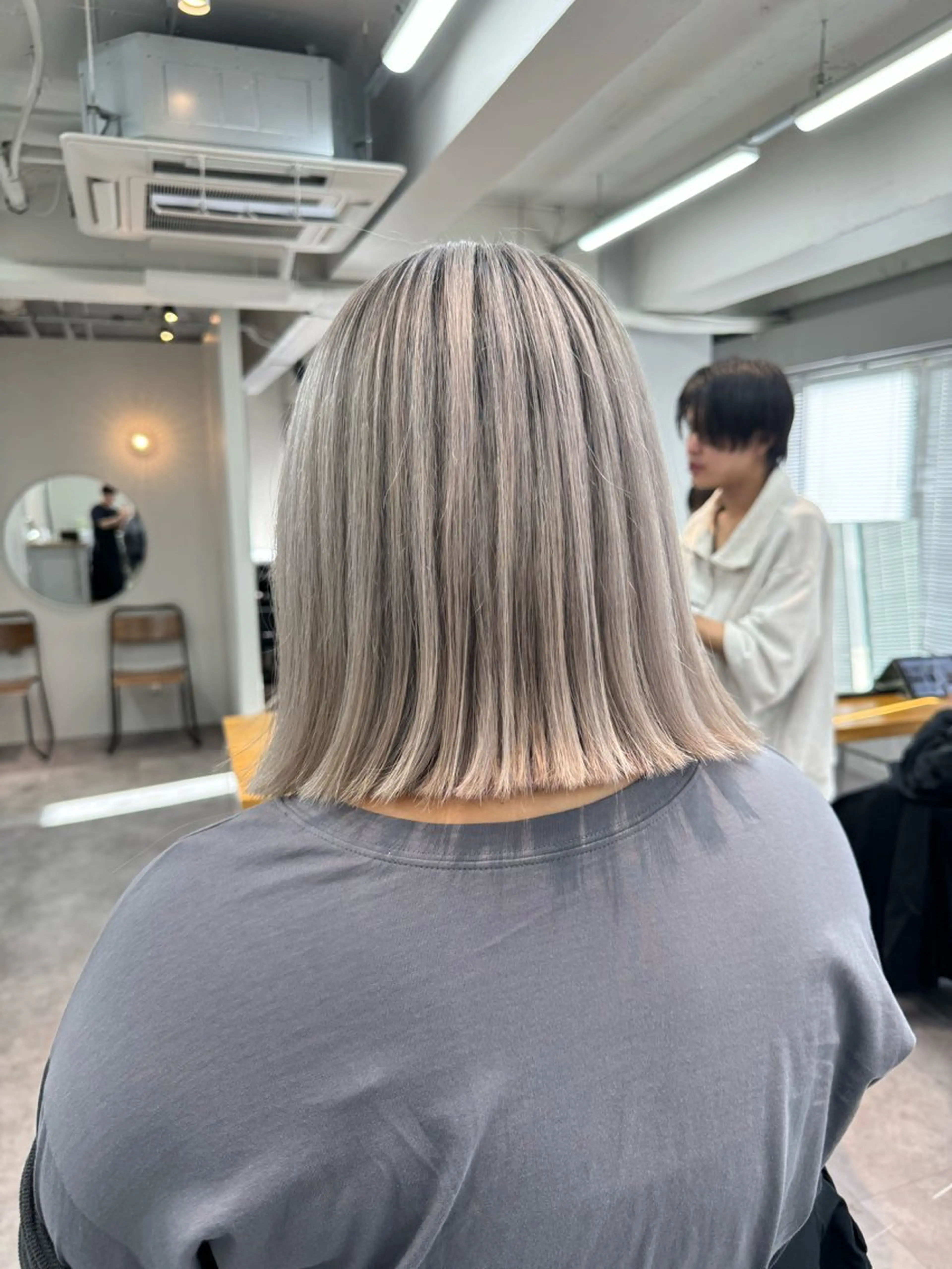ミディアム カラー EGO所属・ブリーチカラー💖 rukaのヘアスタイル