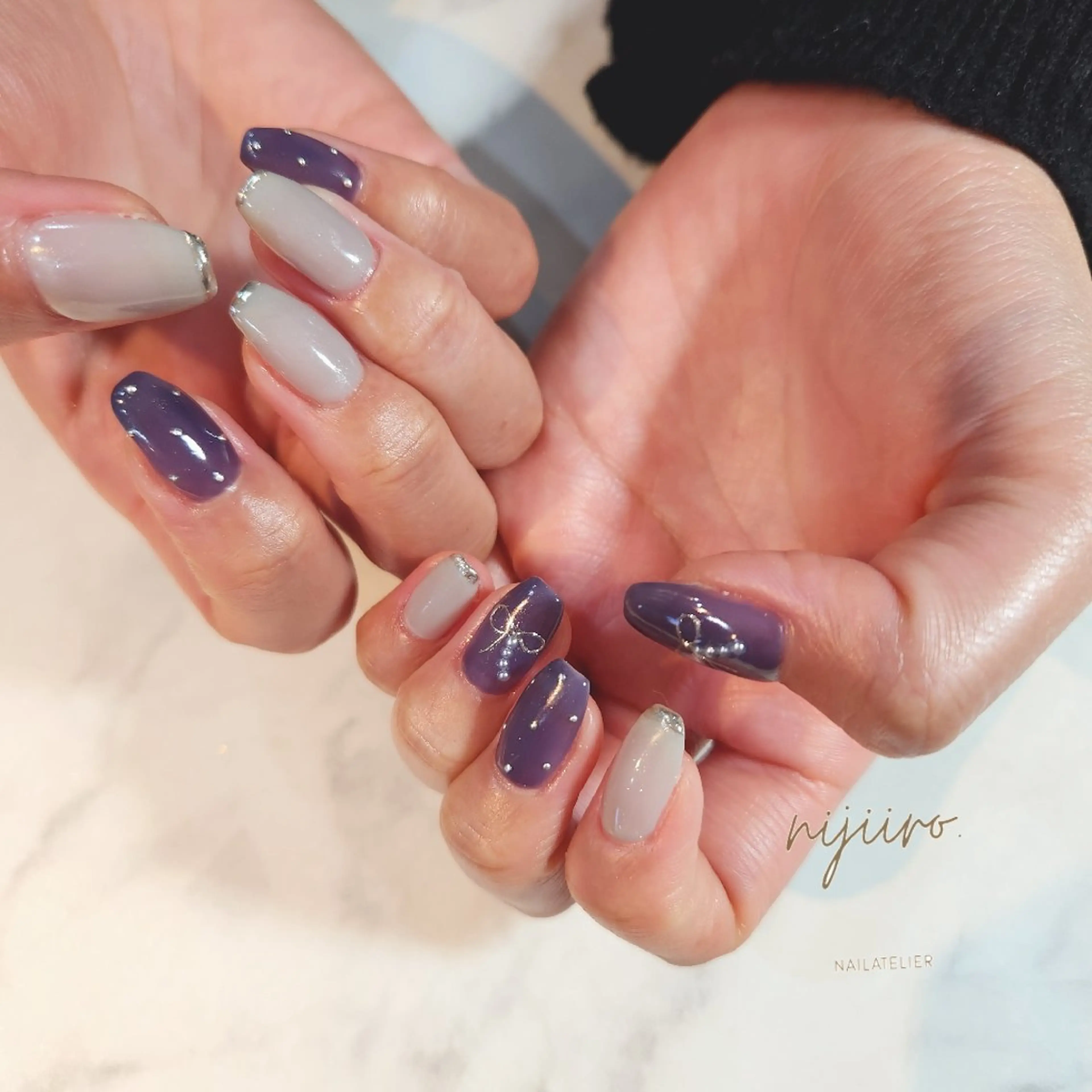 ネイル ハンドネイル nailatelier nijiiro.所属・nijiiro🌈 サトウのネイルデザイン
